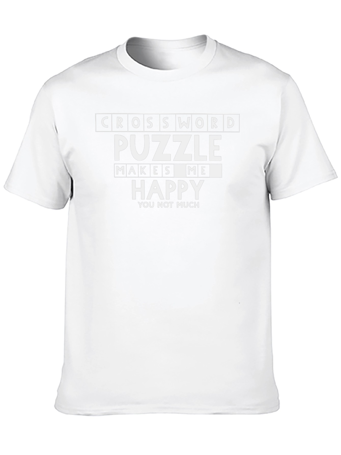 Crossword Puzzle Makes Me Happy T-Shirt
