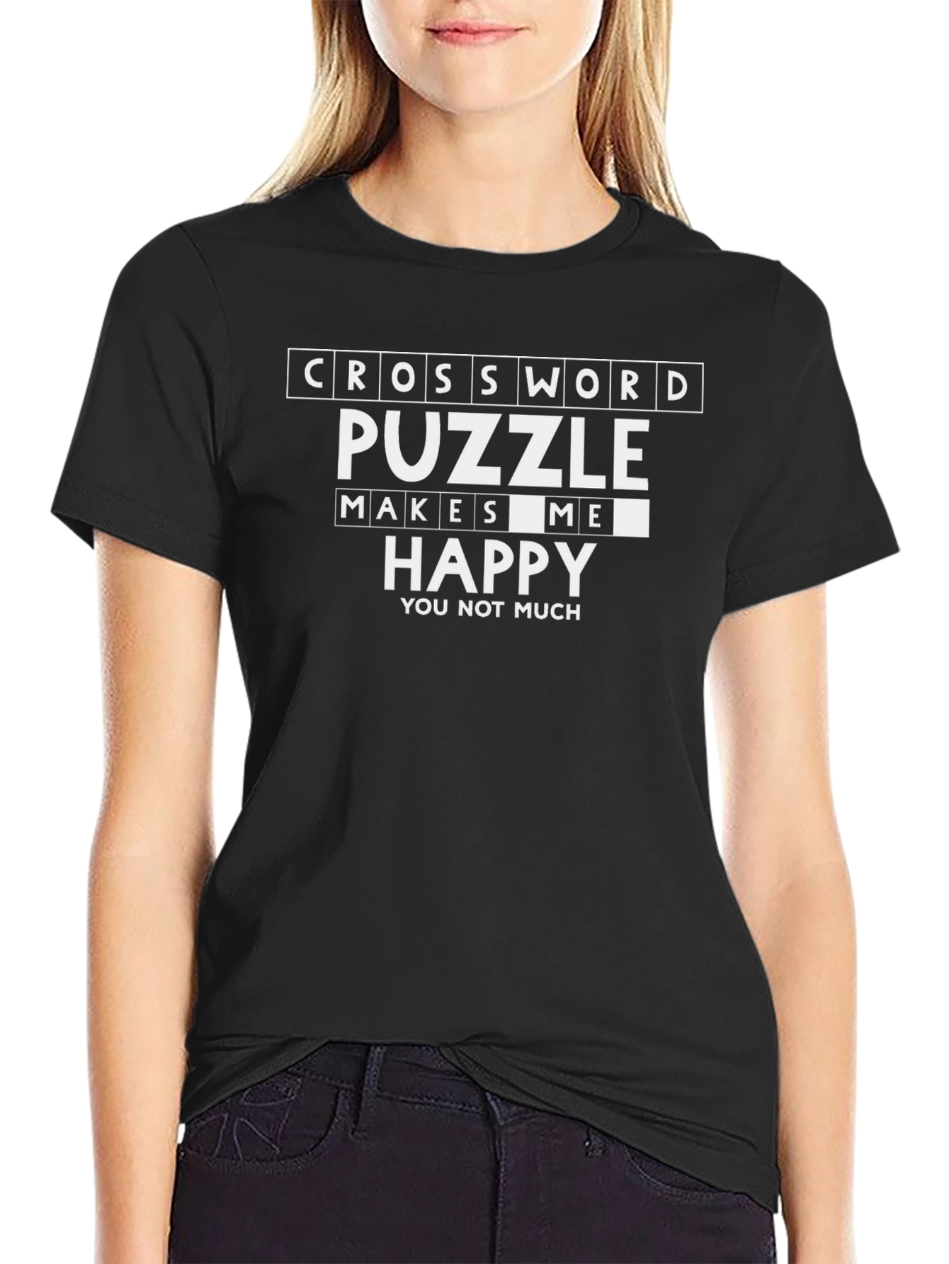 Crossword Puzzle Makes Me Happy T-Shirt