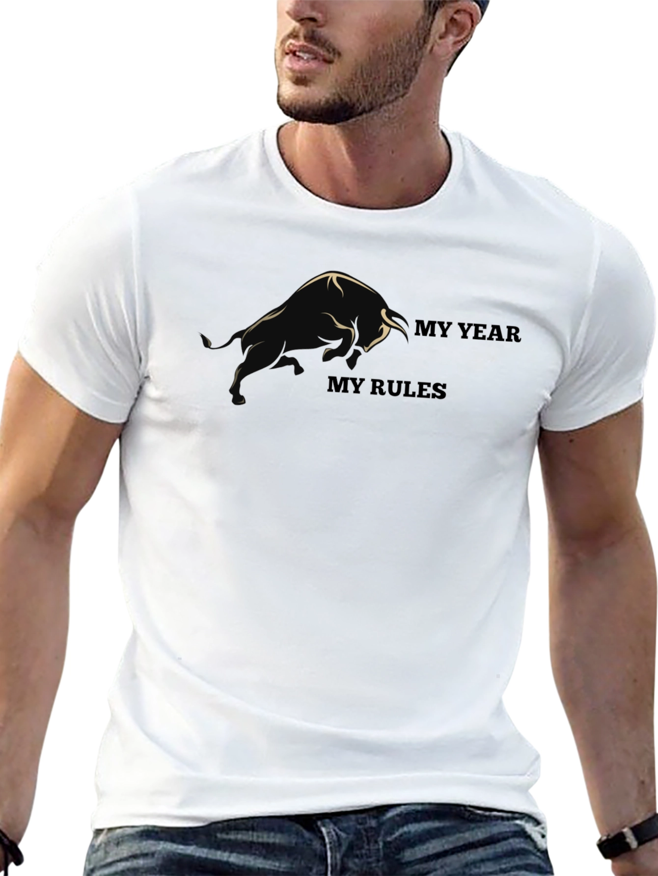 Bull Graphic Tee - My Year My Rules