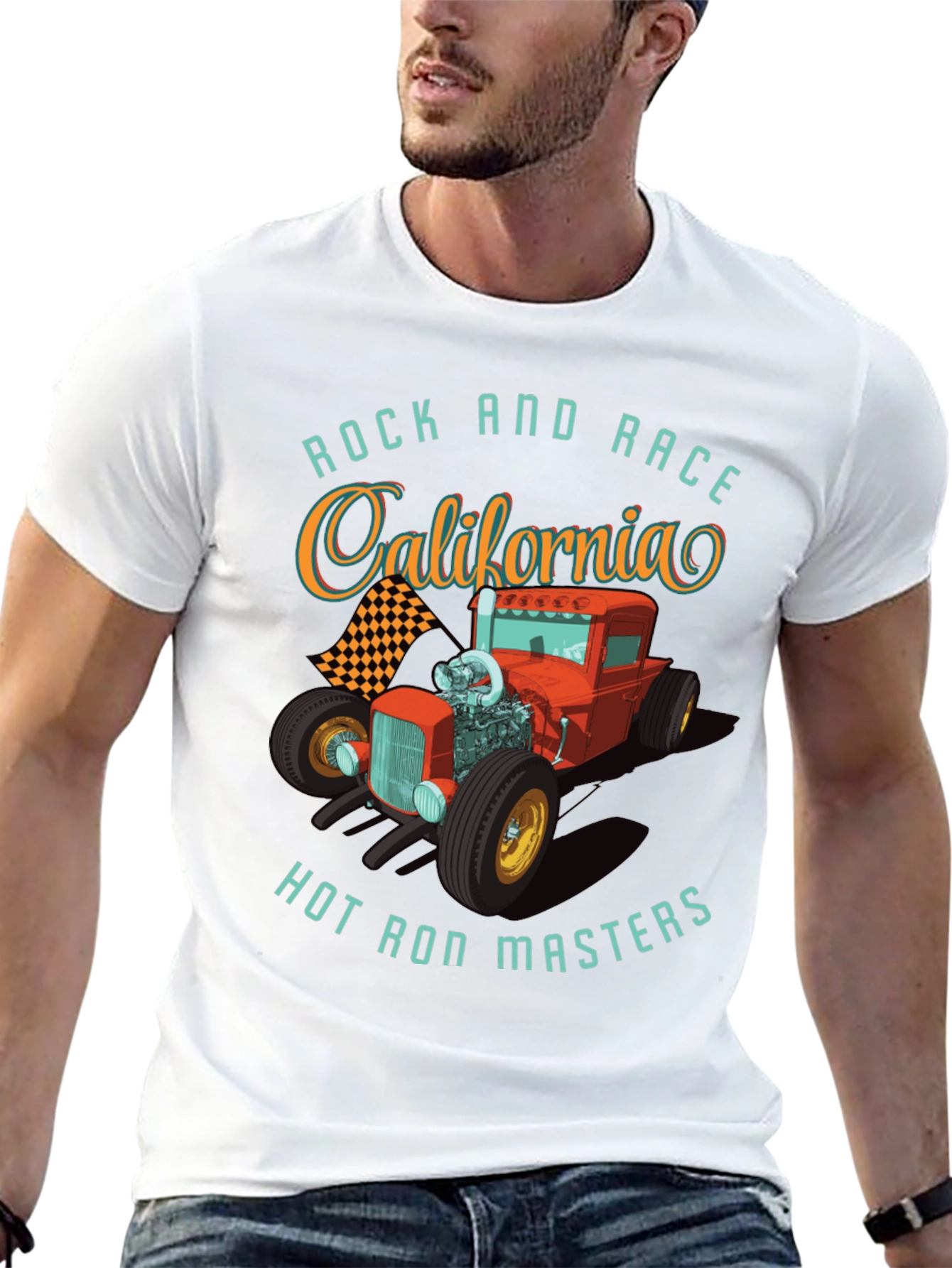 Rock and Race California Hot Rod Masters Tee