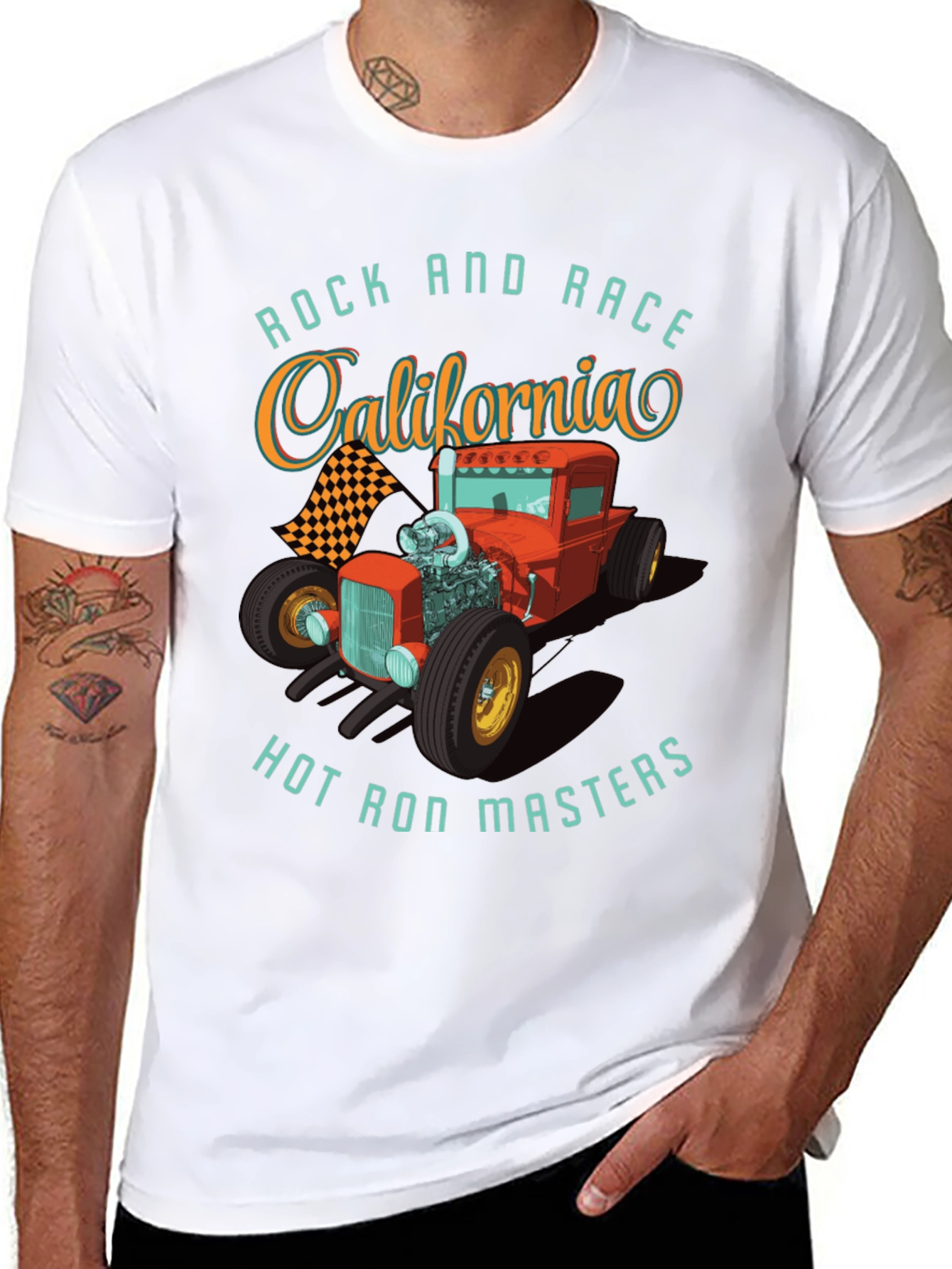 Rock and Race California Hot Rod Masters Tee