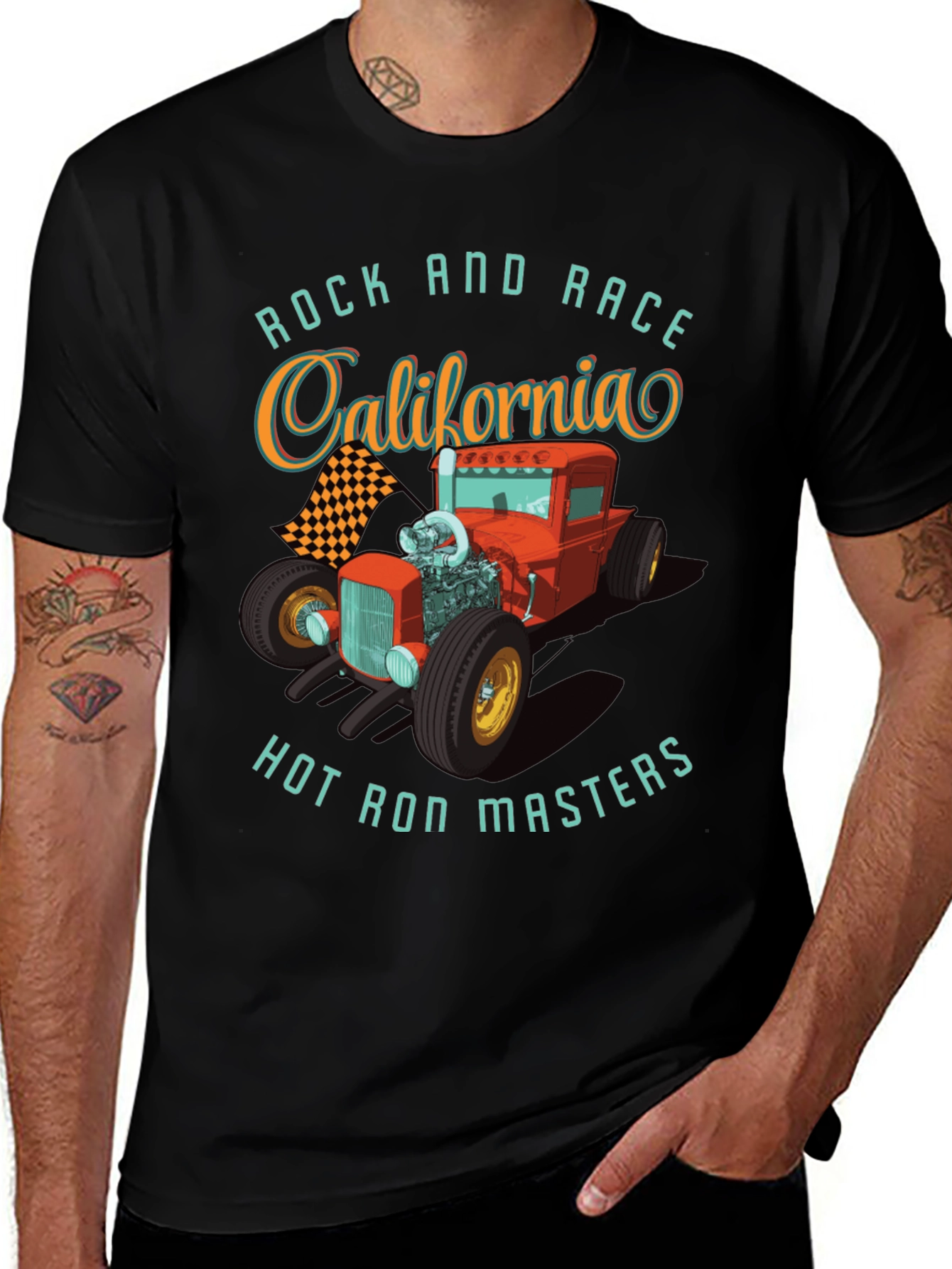 Rock and Race California Hot Rod Masters Tee