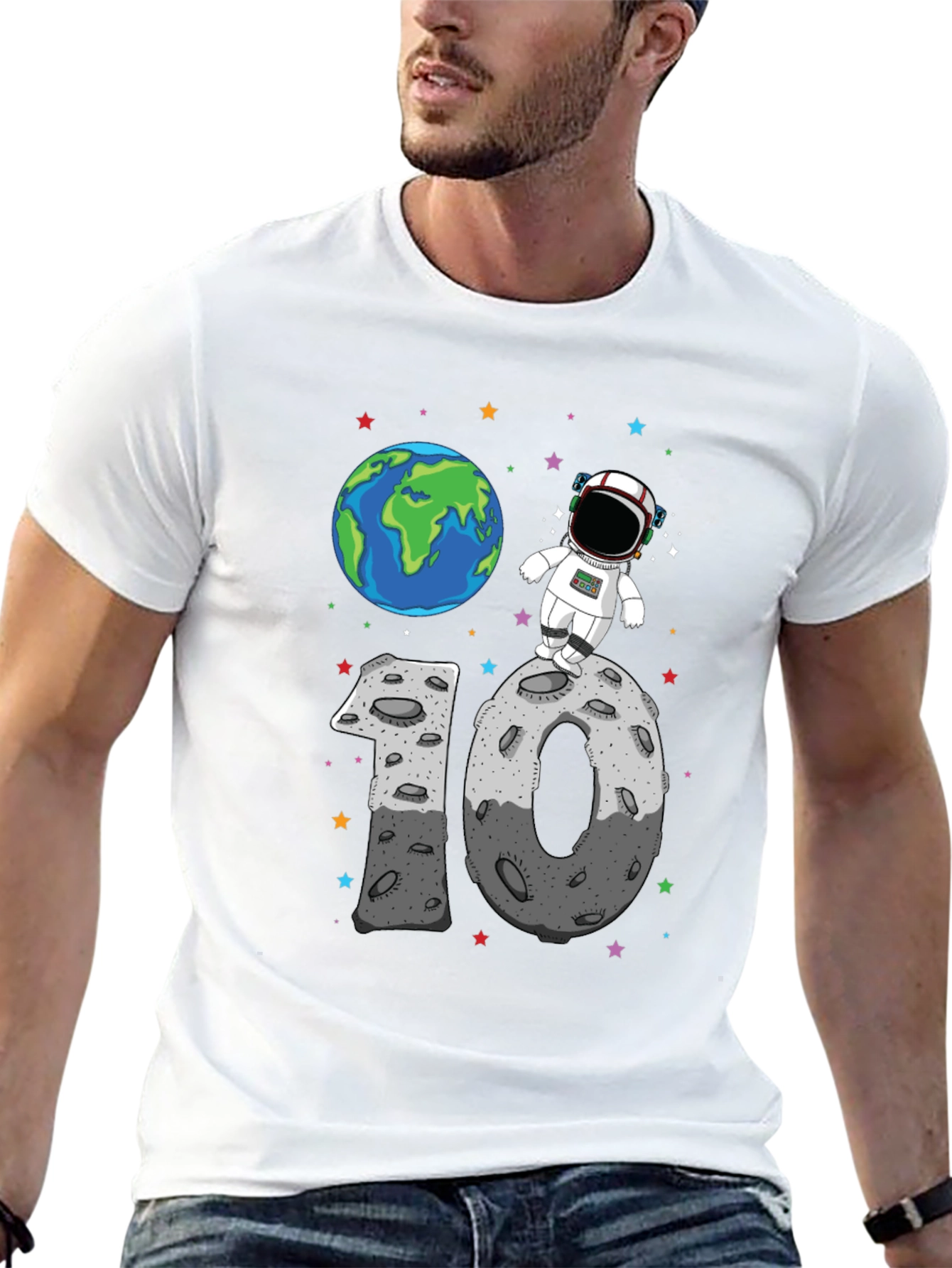 Astronaut 10th Birthday T-Shirt - Space Theme!