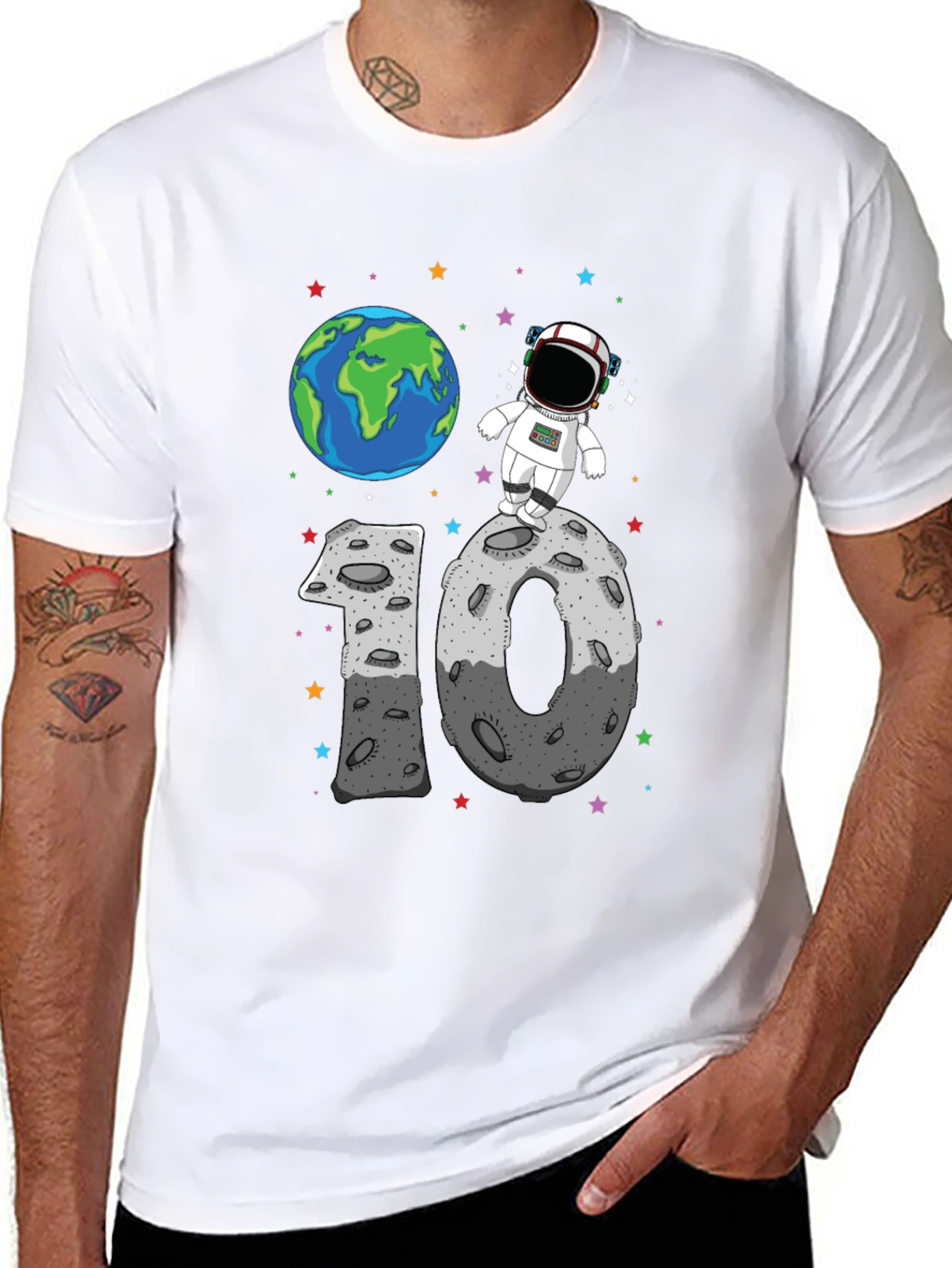 Astronaut 10th Birthday T-Shirt - Space Theme!