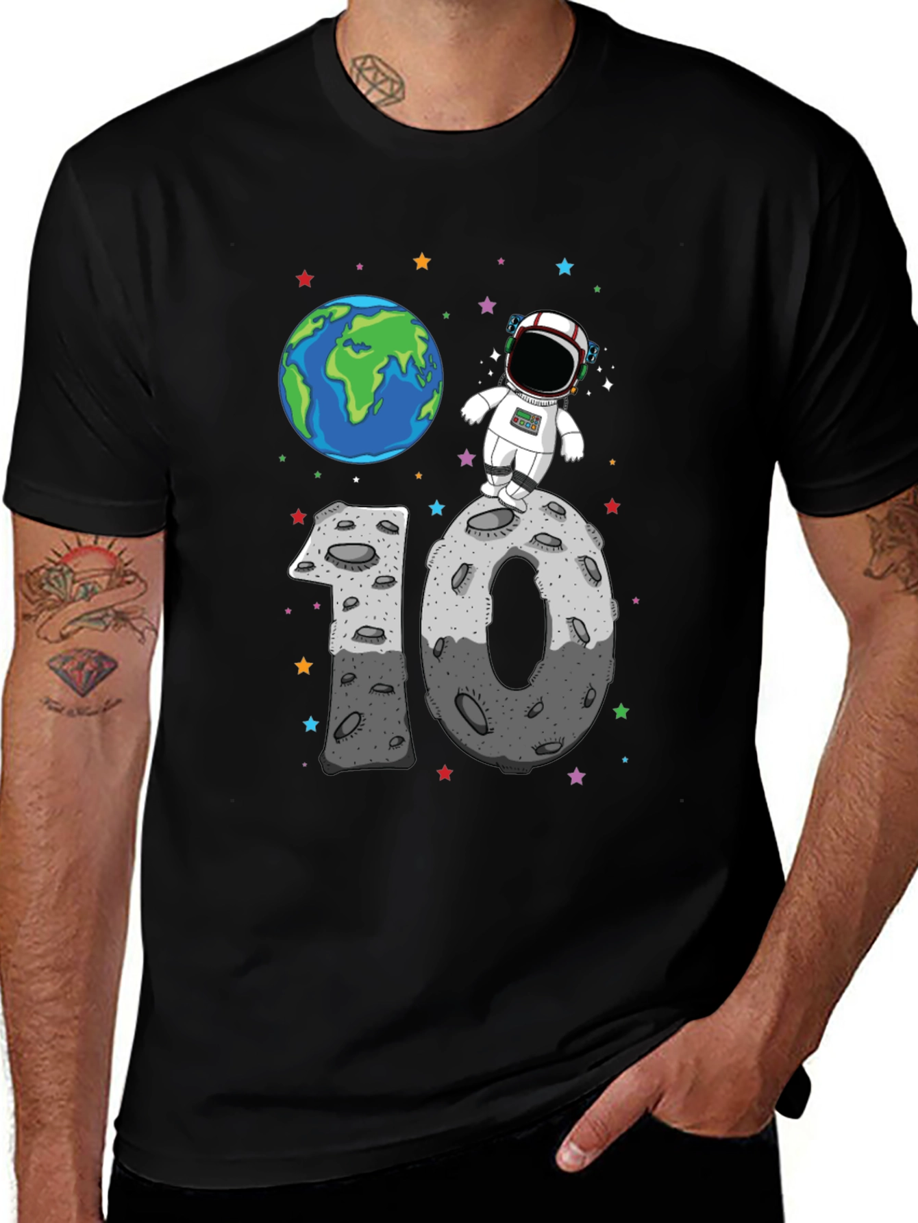 Astronaut 10th Birthday T-Shirt - Space Theme!