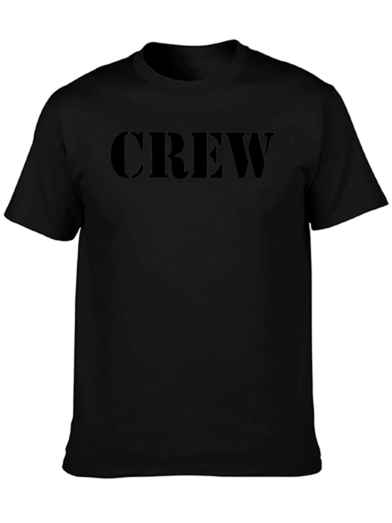 Black Crew T-Shirt - Classic & Comfortable