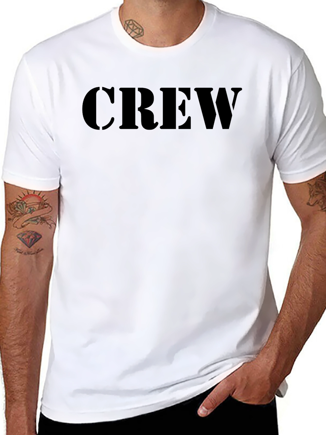 Black Crew T-Shirt - Classic & Comfortable