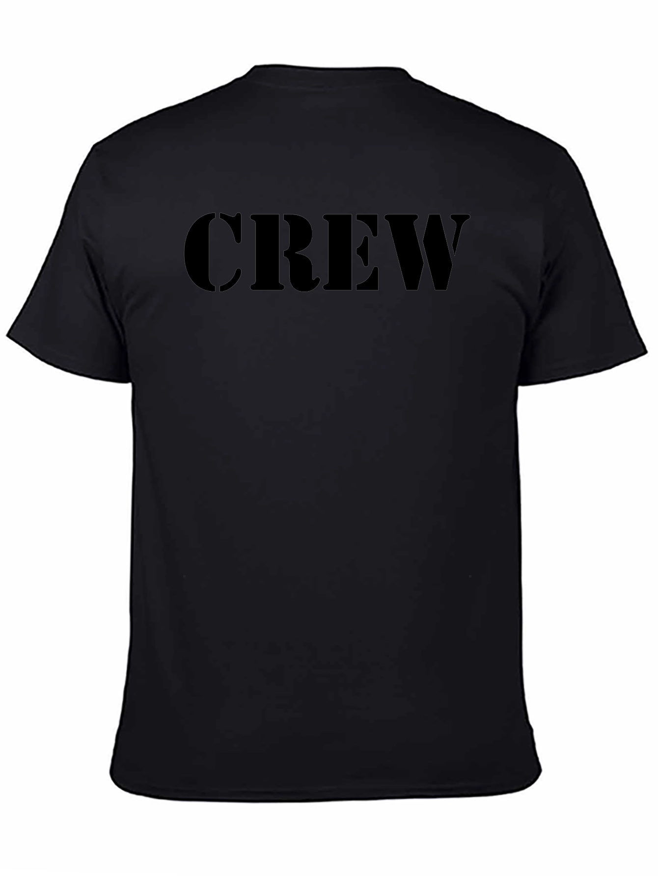 Black Crew T-Shirt - Classic & Comfortable