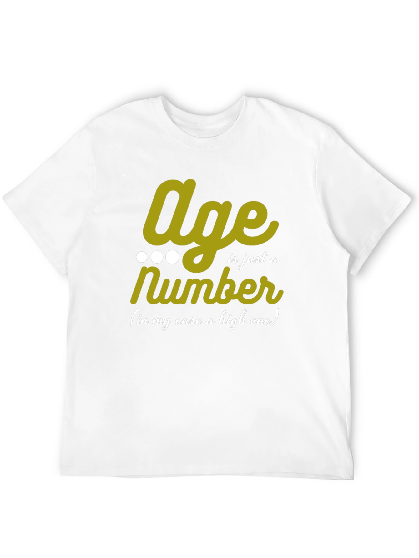 Age is Just a Number Mens Black T-Shirt