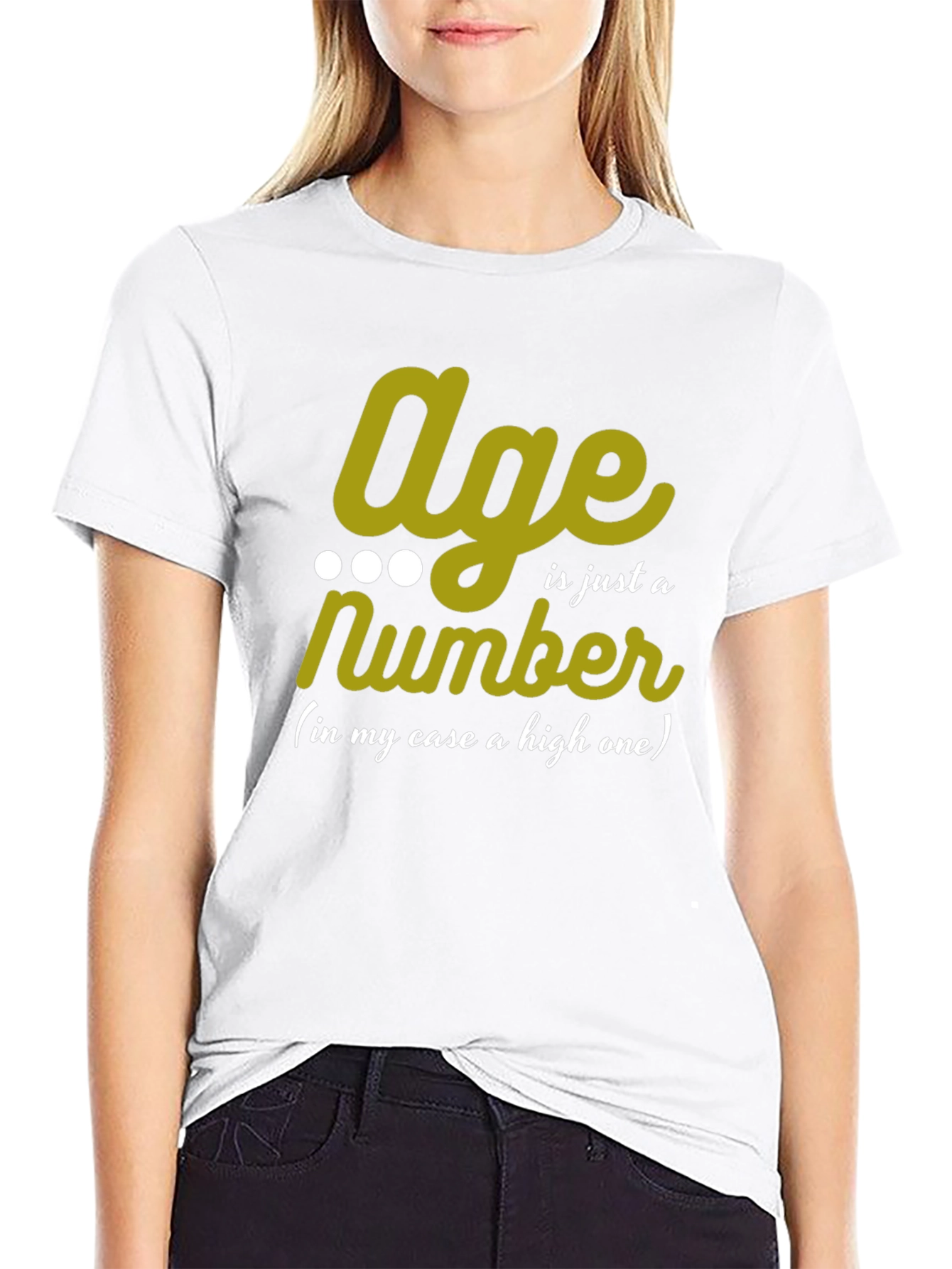 Age is Just a Number Mens Black T-Shirt