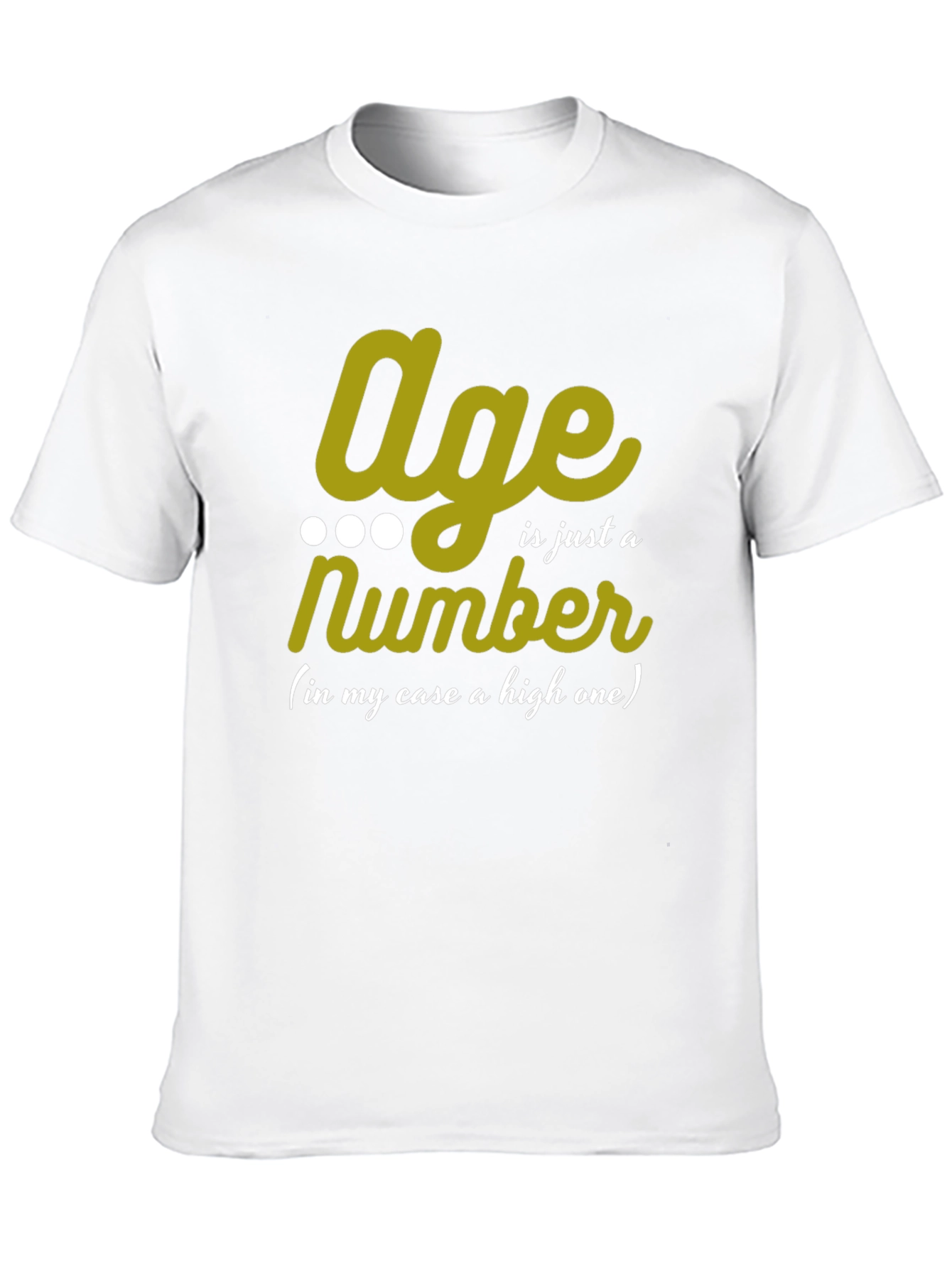 Age is Just a Number Mens Black T-Shirt