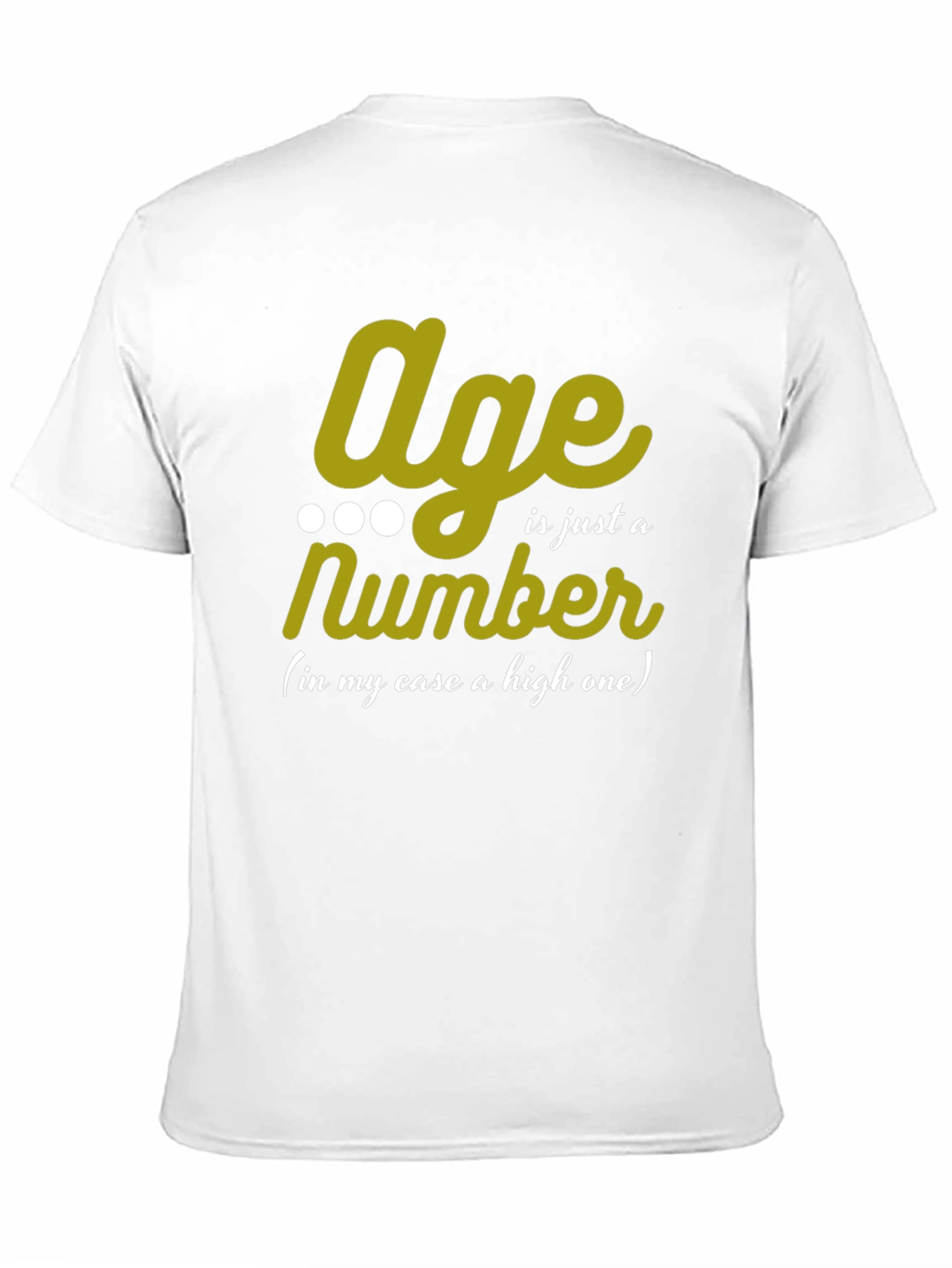 Age is Just a Number Mens Black T-Shirt