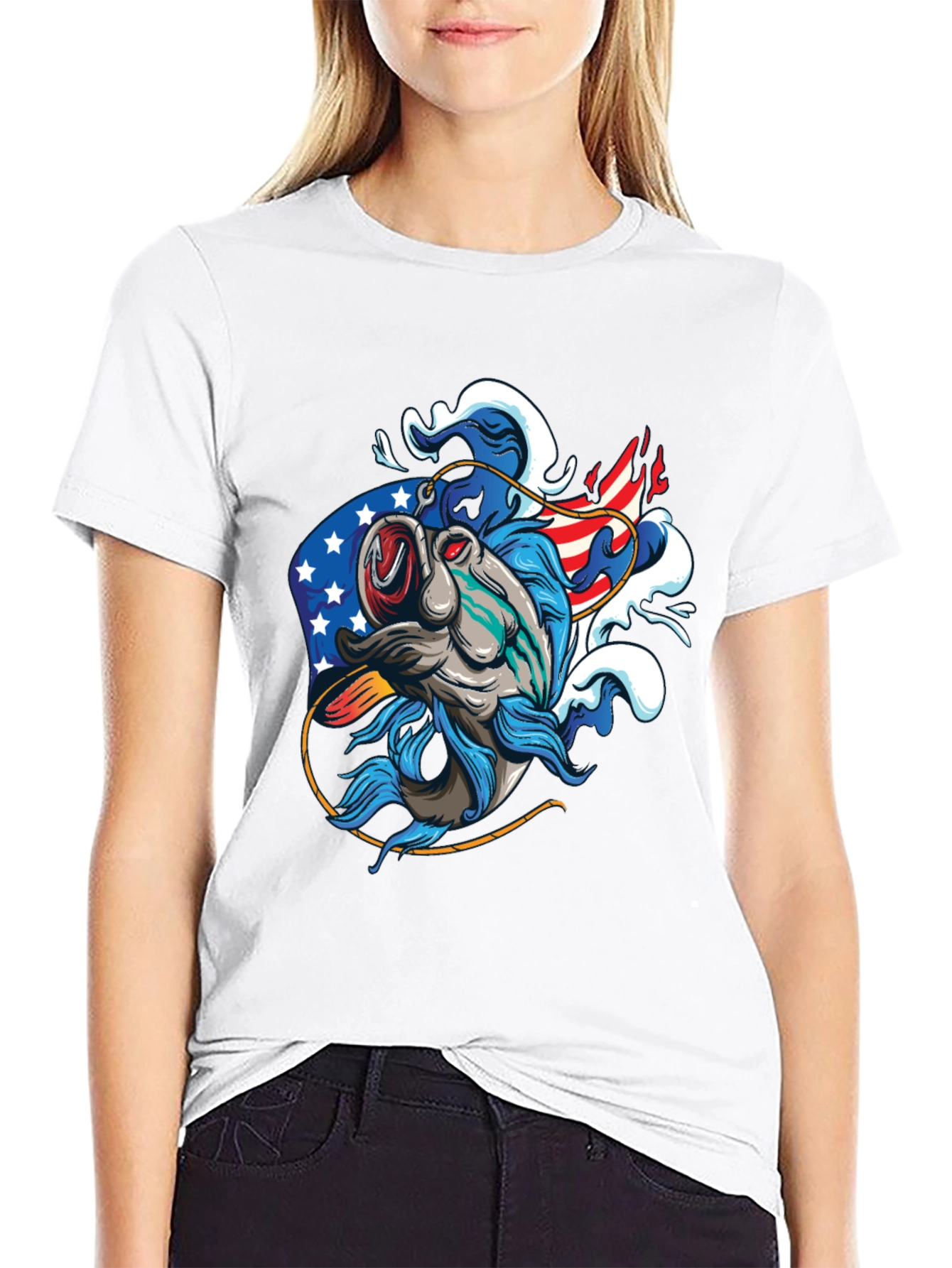 American Fish Graphic Tee