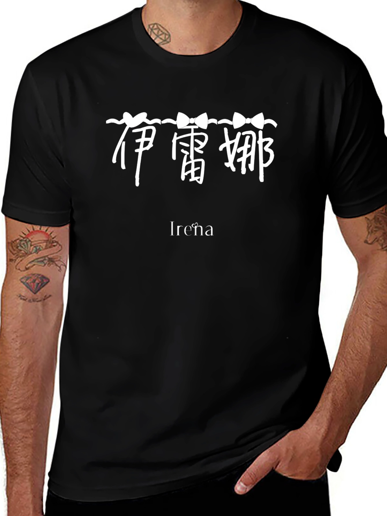 Trendy Irena Graphic Tee - Black