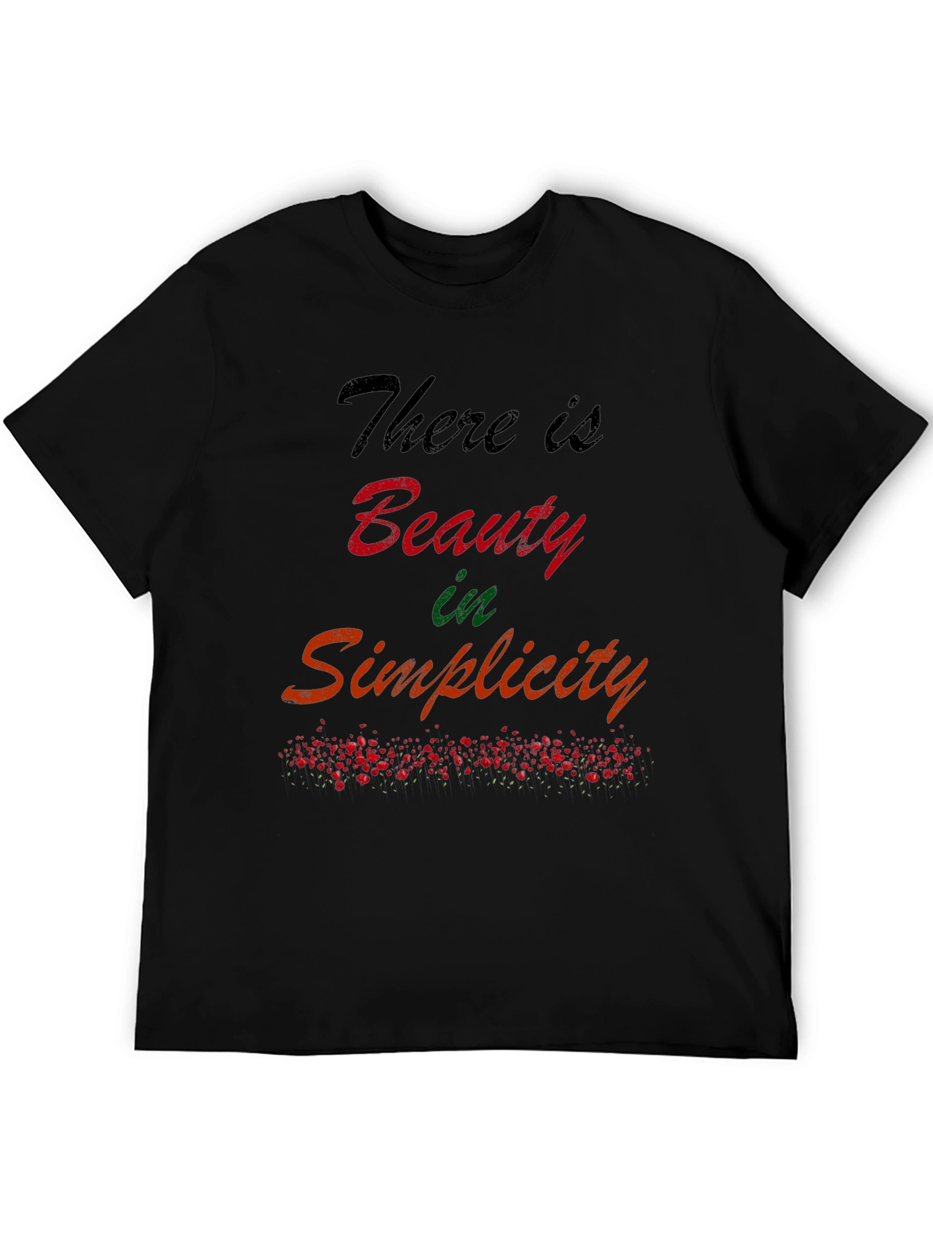 Beauty in Simplicity Graphic Tee - Black