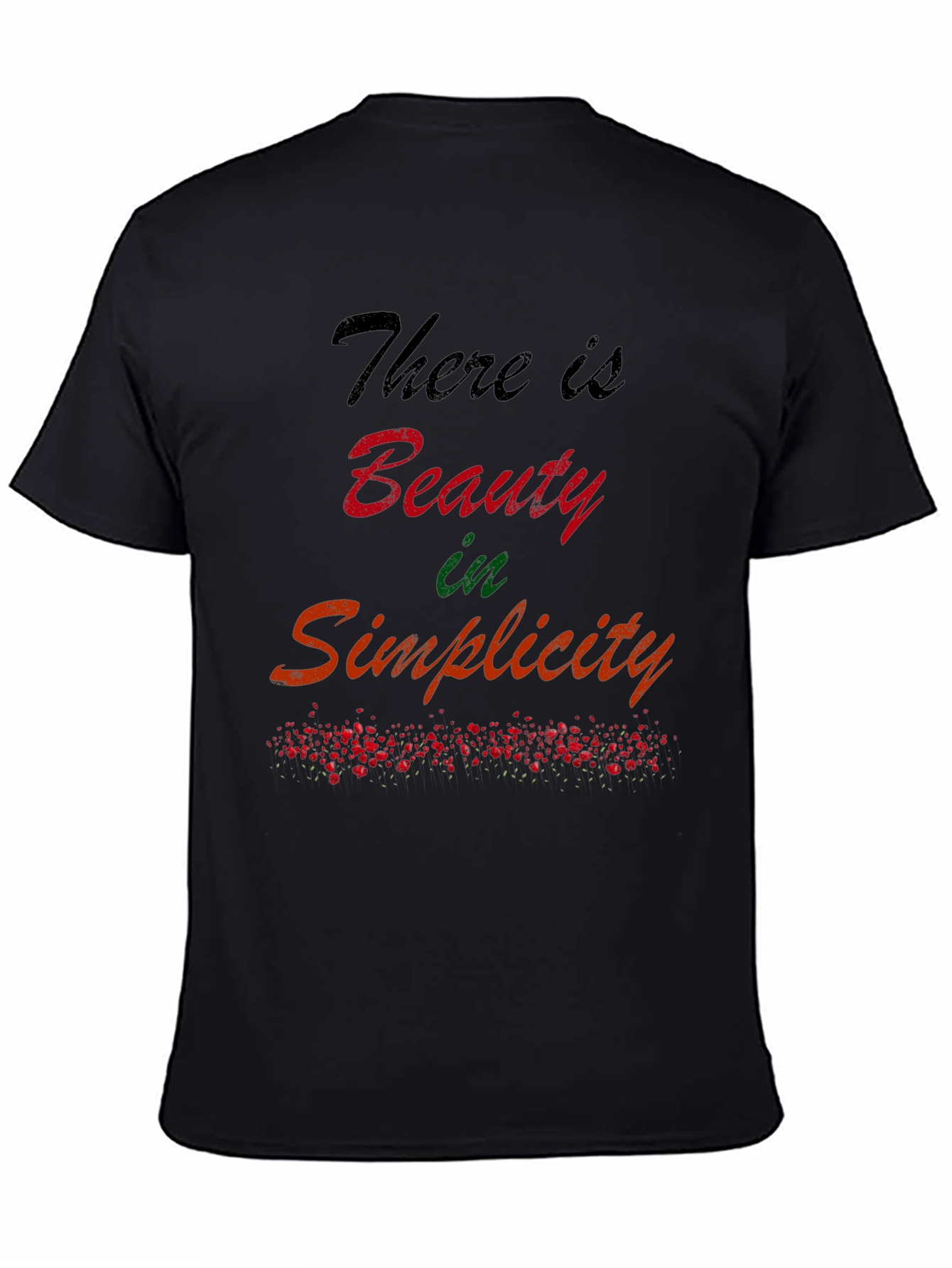 Beauty in Simplicity Graphic Tee - Black