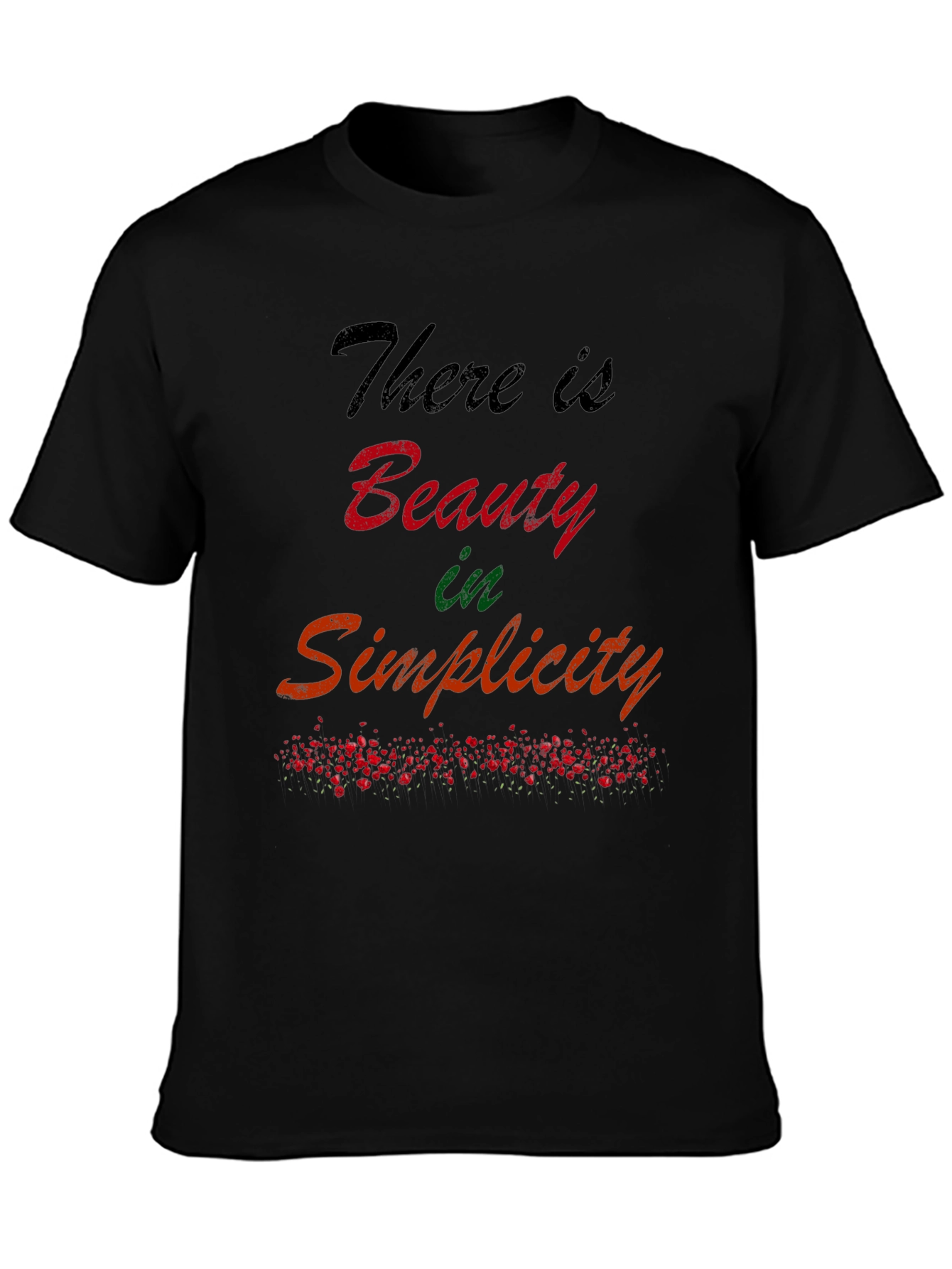 Beauty in Simplicity Graphic Tee - Black