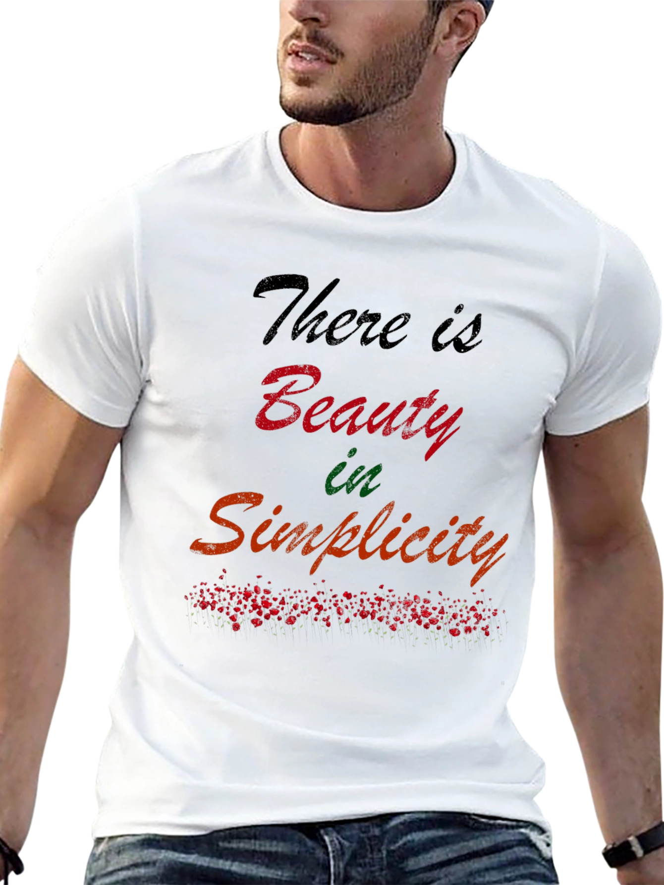 Beauty in Simplicity Graphic Tee - Black