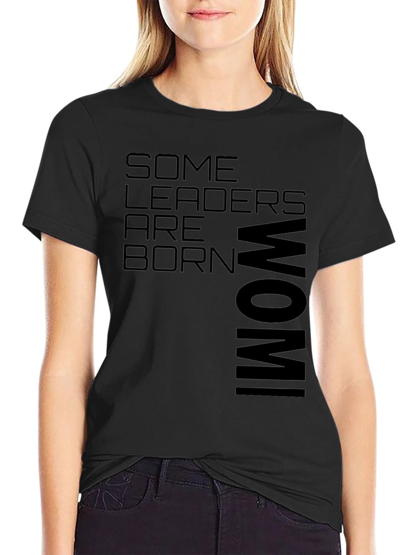 Some Leaders Are Born WOMI Black T-Shirt