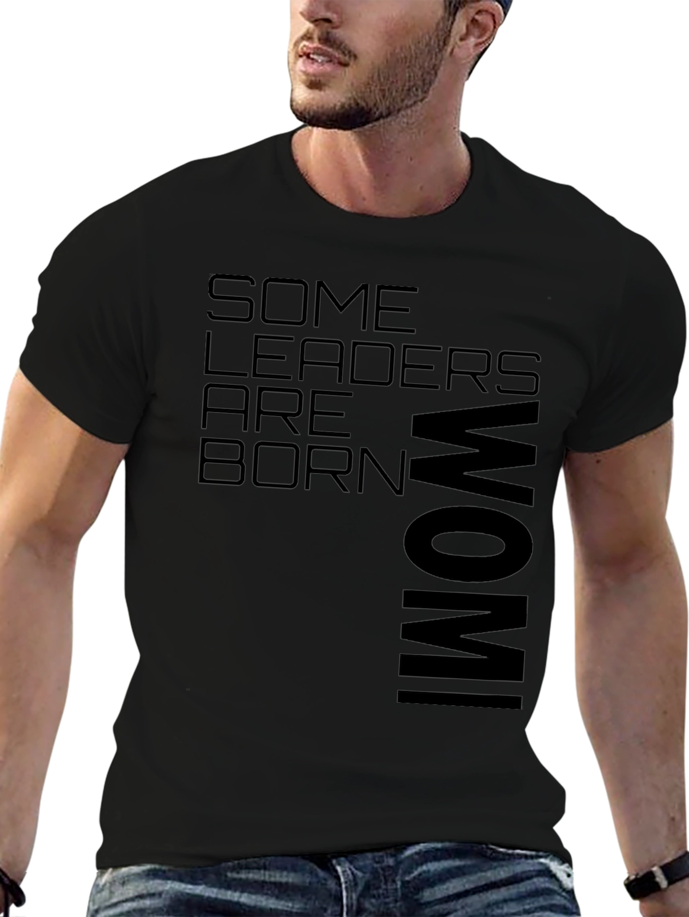 Some Leaders Are Born WOMI Black T-Shirt