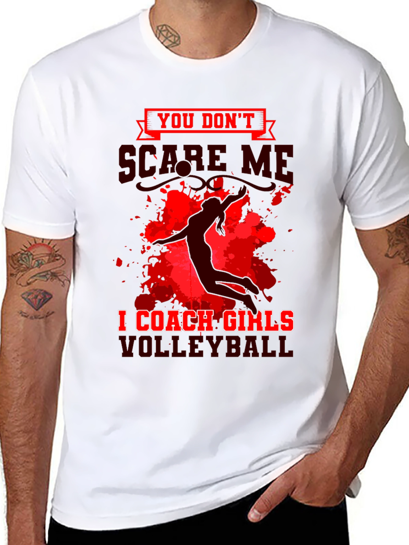 Volleyball Coach T-Shirt - Dont Scare Me!