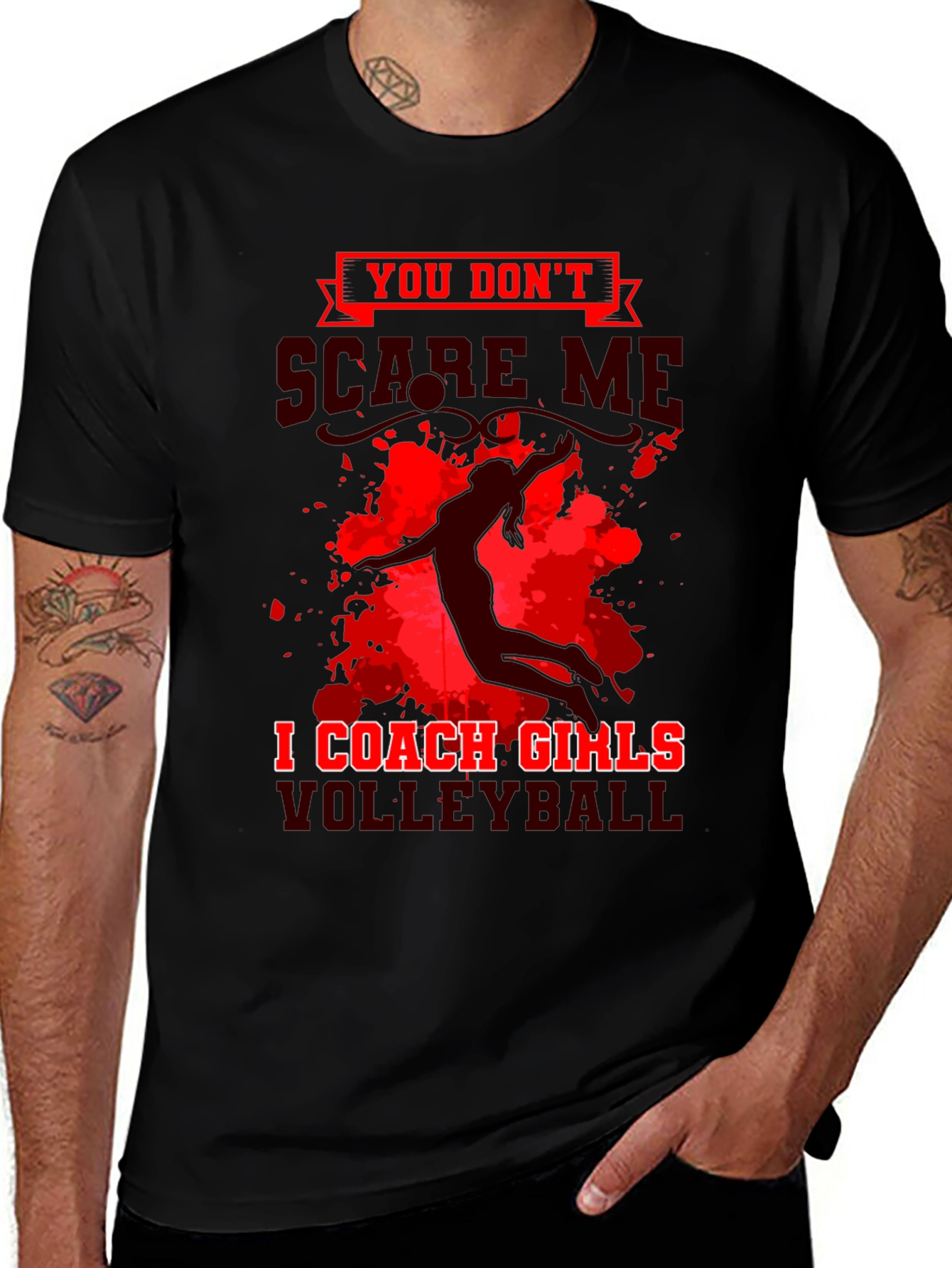 Volleyball Coach T-Shirt - Dont Scare Me!
