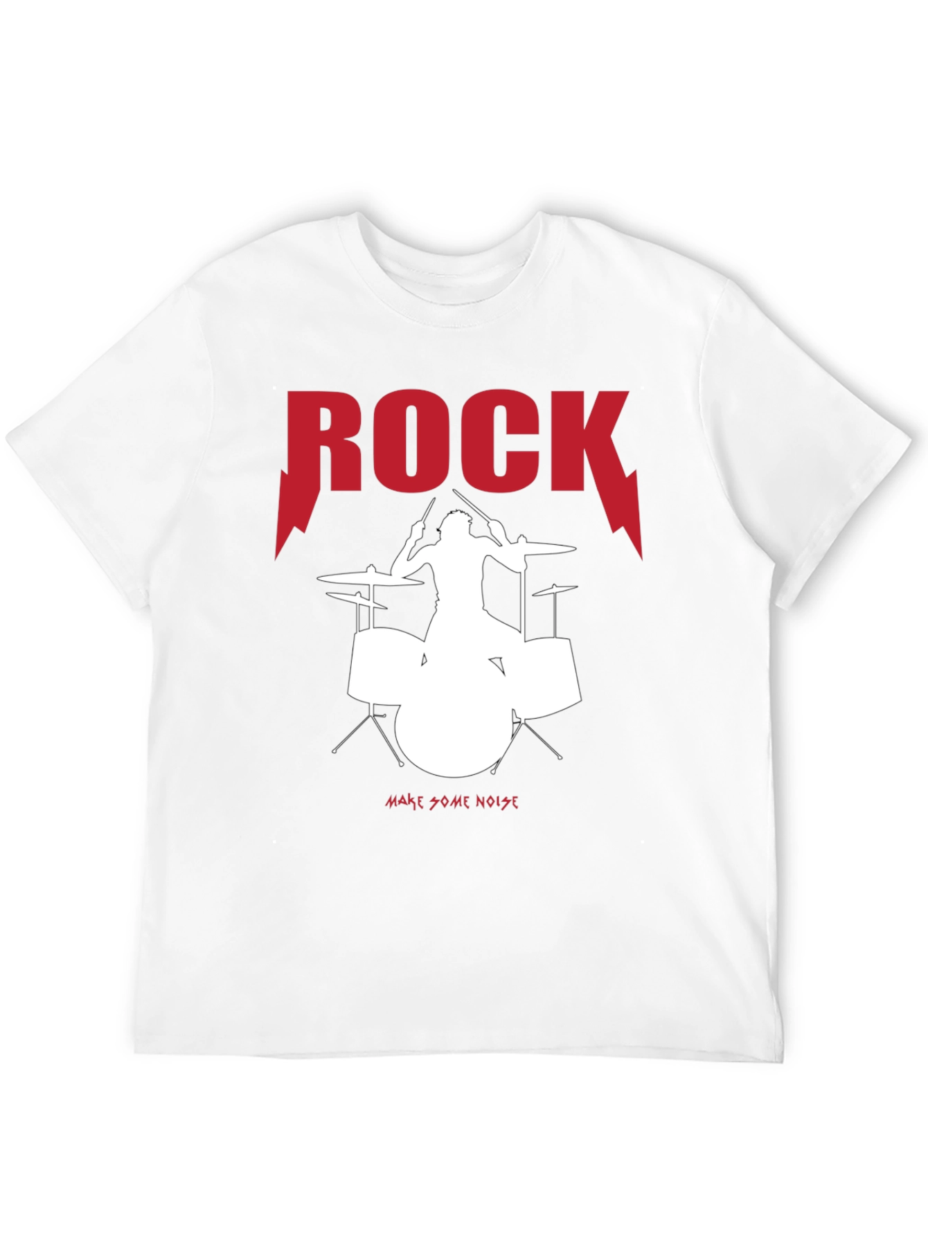 Rock Drummer Graphic Tee - Make Some Noise!