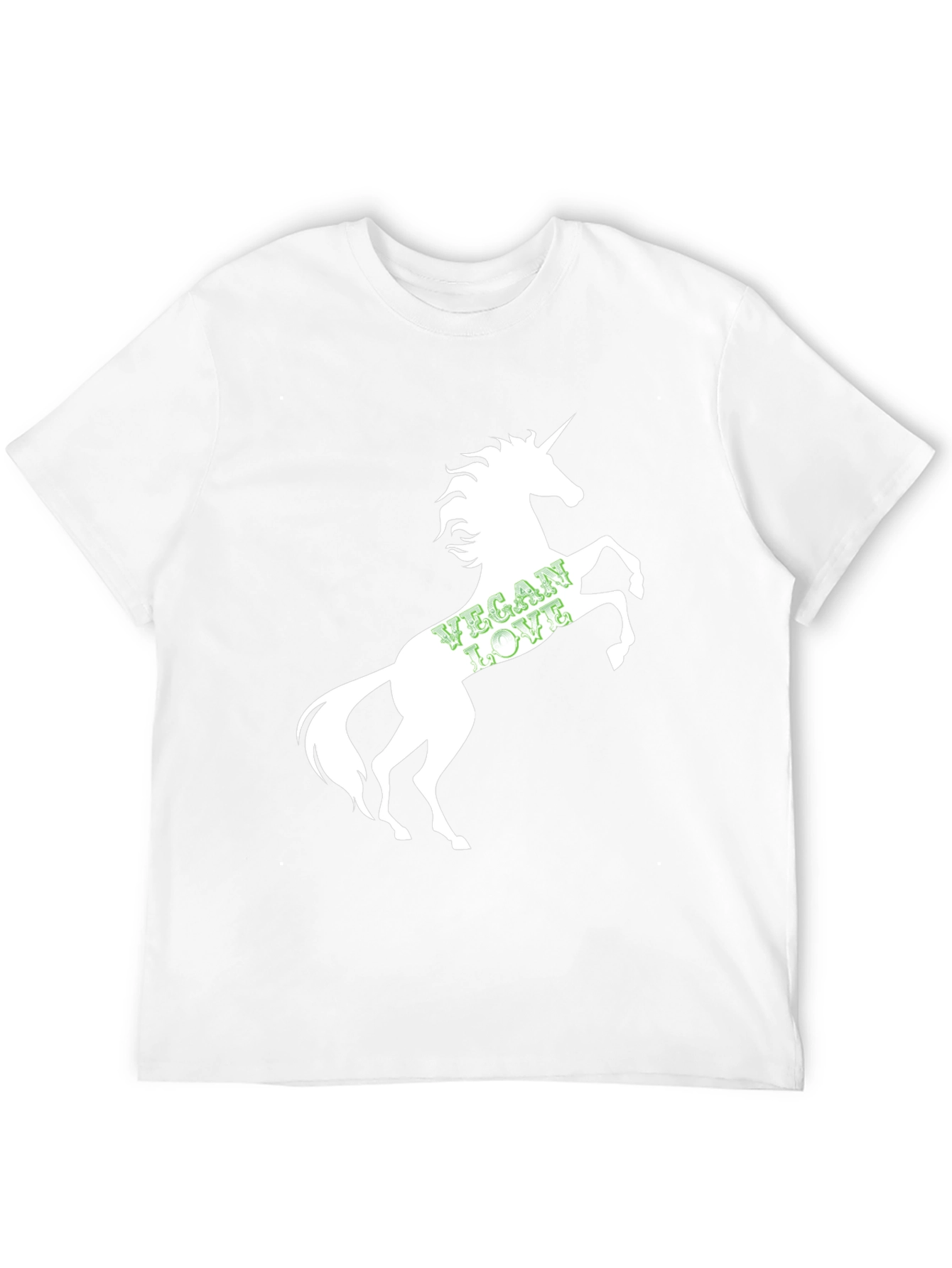 Vegan Love Unicorn Black T-Shirt