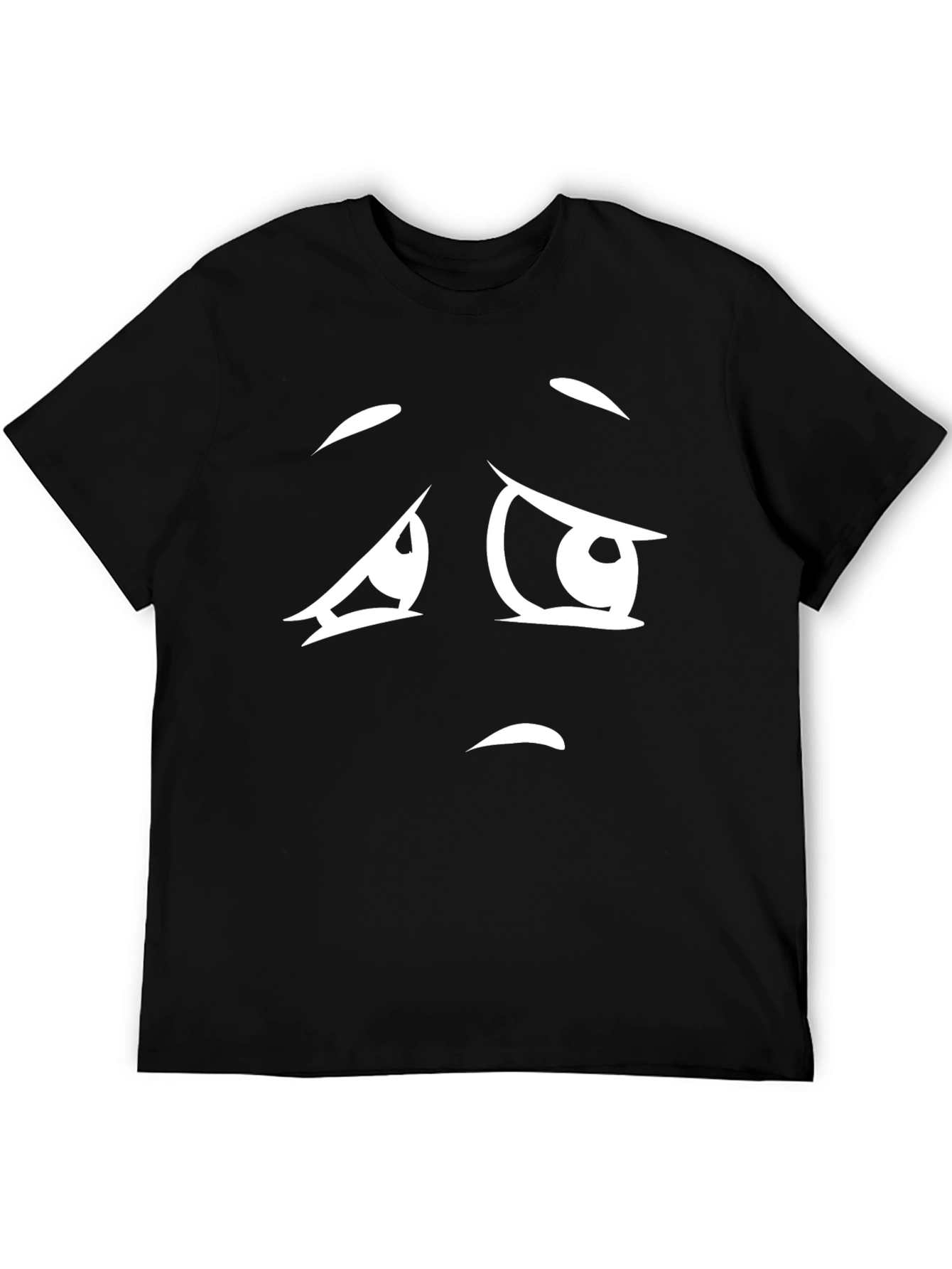Sad Face Graphic T-Shirt - Unisex Casual Tee