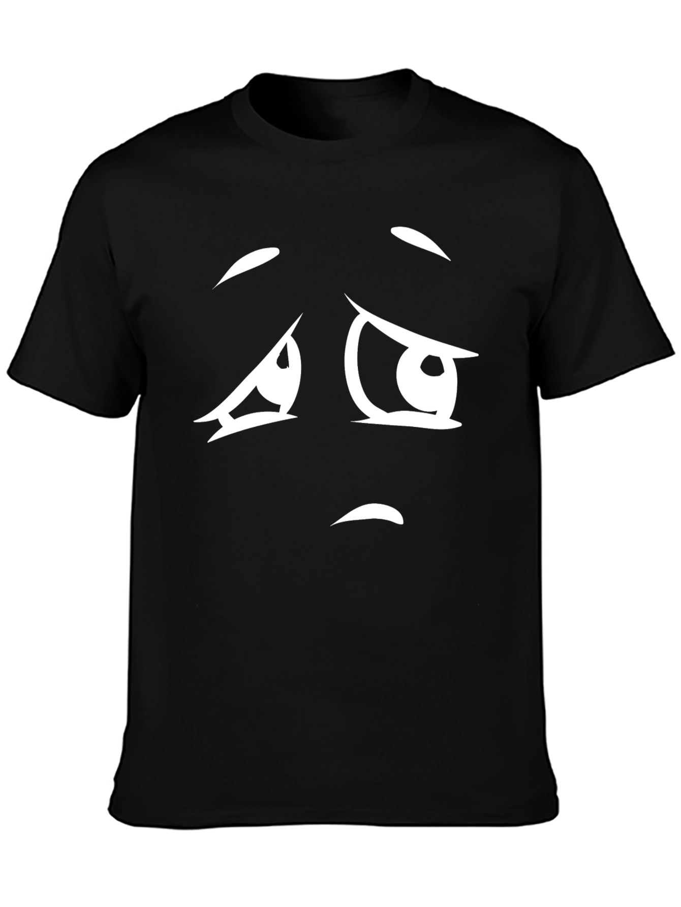 Sad Face Graphic T-Shirt - Unisex Casual Tee