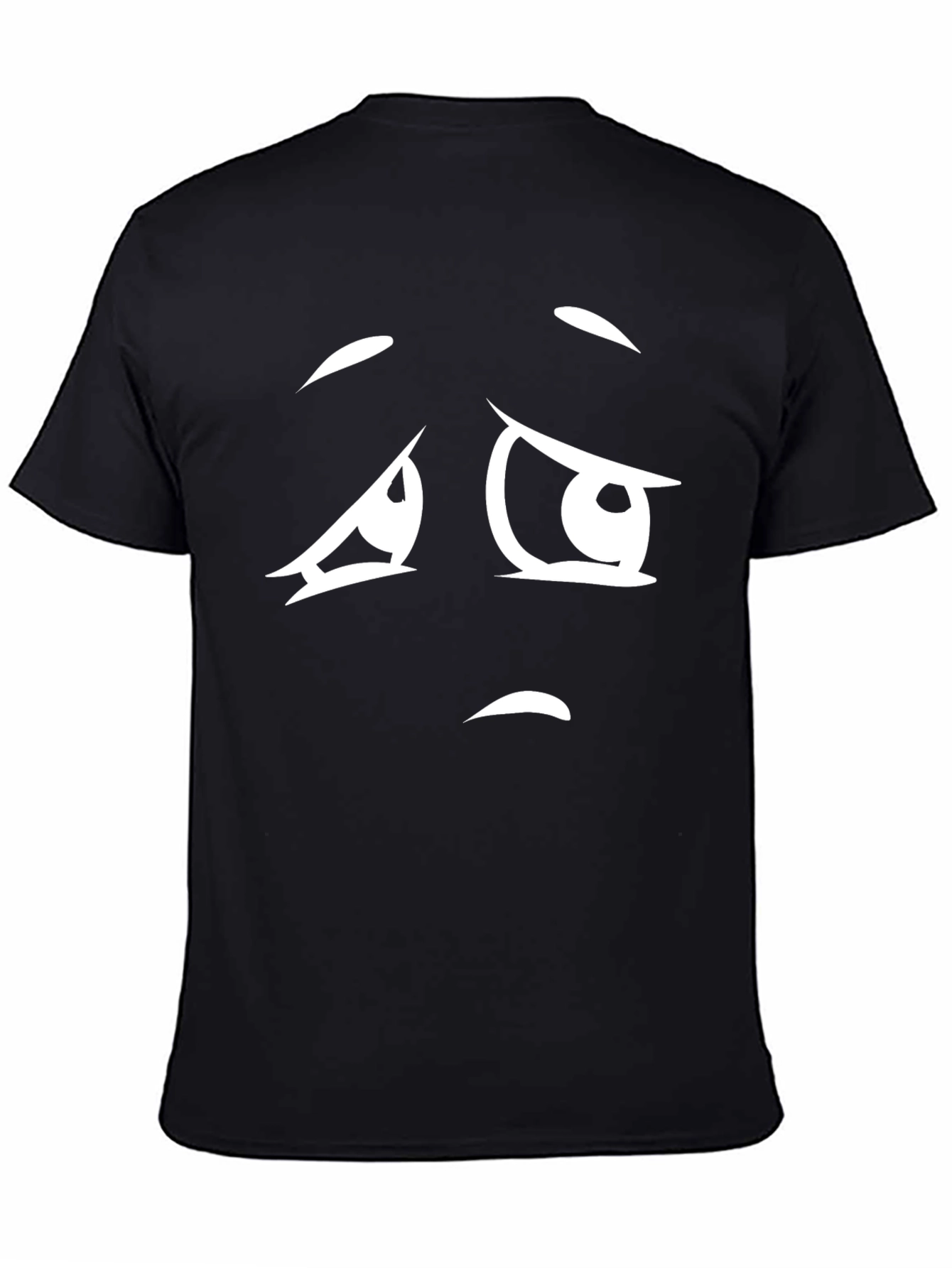 Sad Face Graphic T-Shirt - Unisex Casual Tee