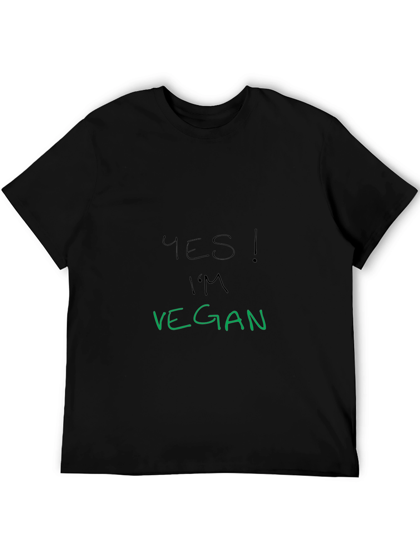 Yes! Im Vegan T-Shirt - Black Vegan Pride Tee