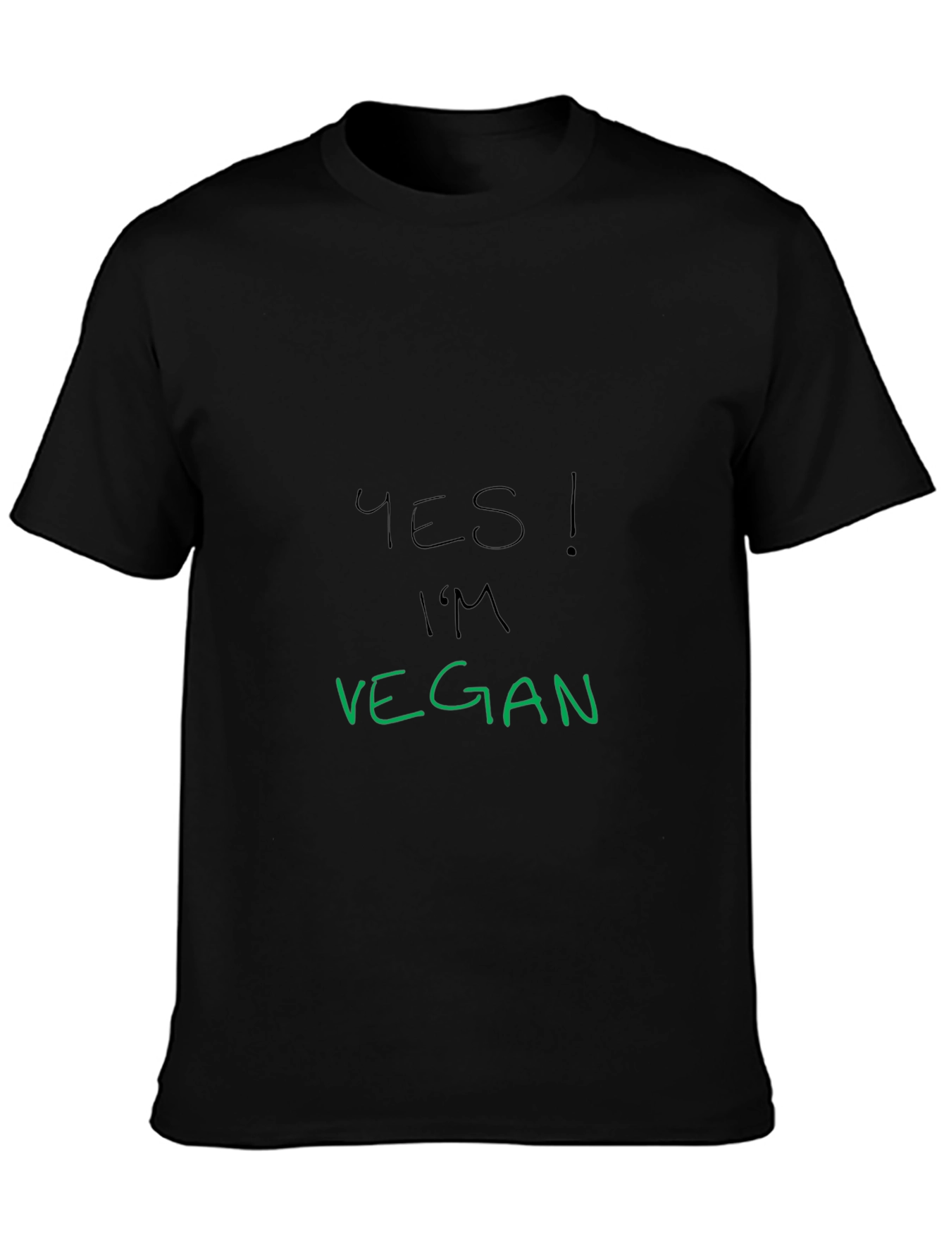 Yes! Im Vegan T-Shirt - Black Vegan Pride Tee