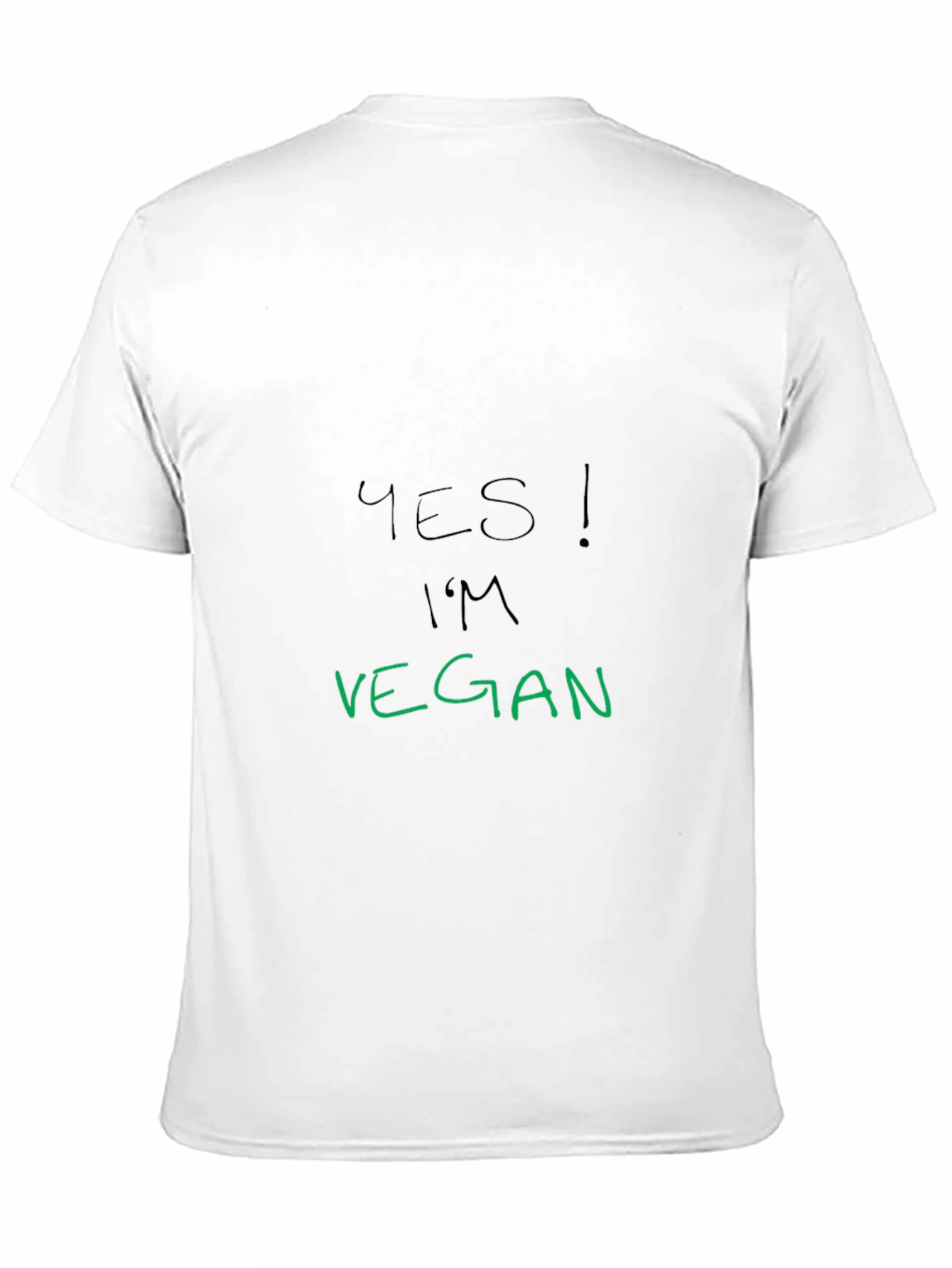 Yes! Im Vegan T-Shirt - Black Vegan Pride Tee
