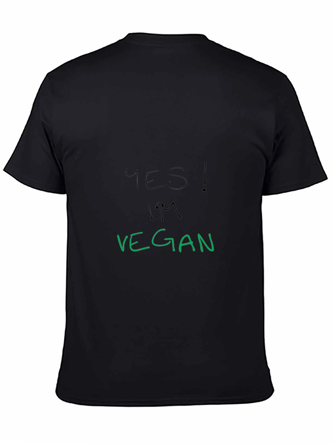 Yes! Im Vegan T-Shirt - Black Vegan Pride Tee