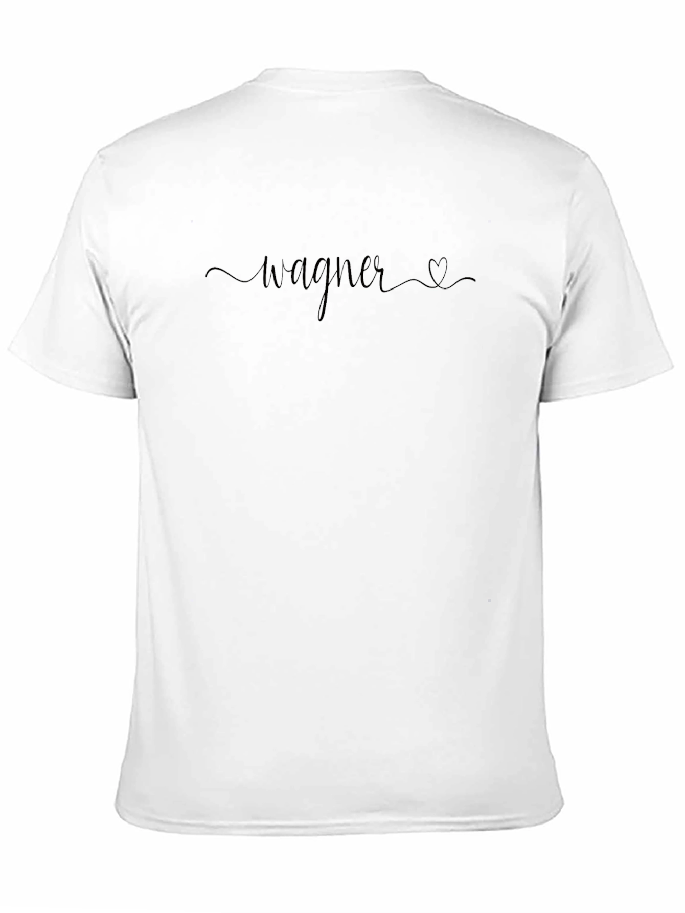 Wagner Heart Tee - Black Cotton Casual Top