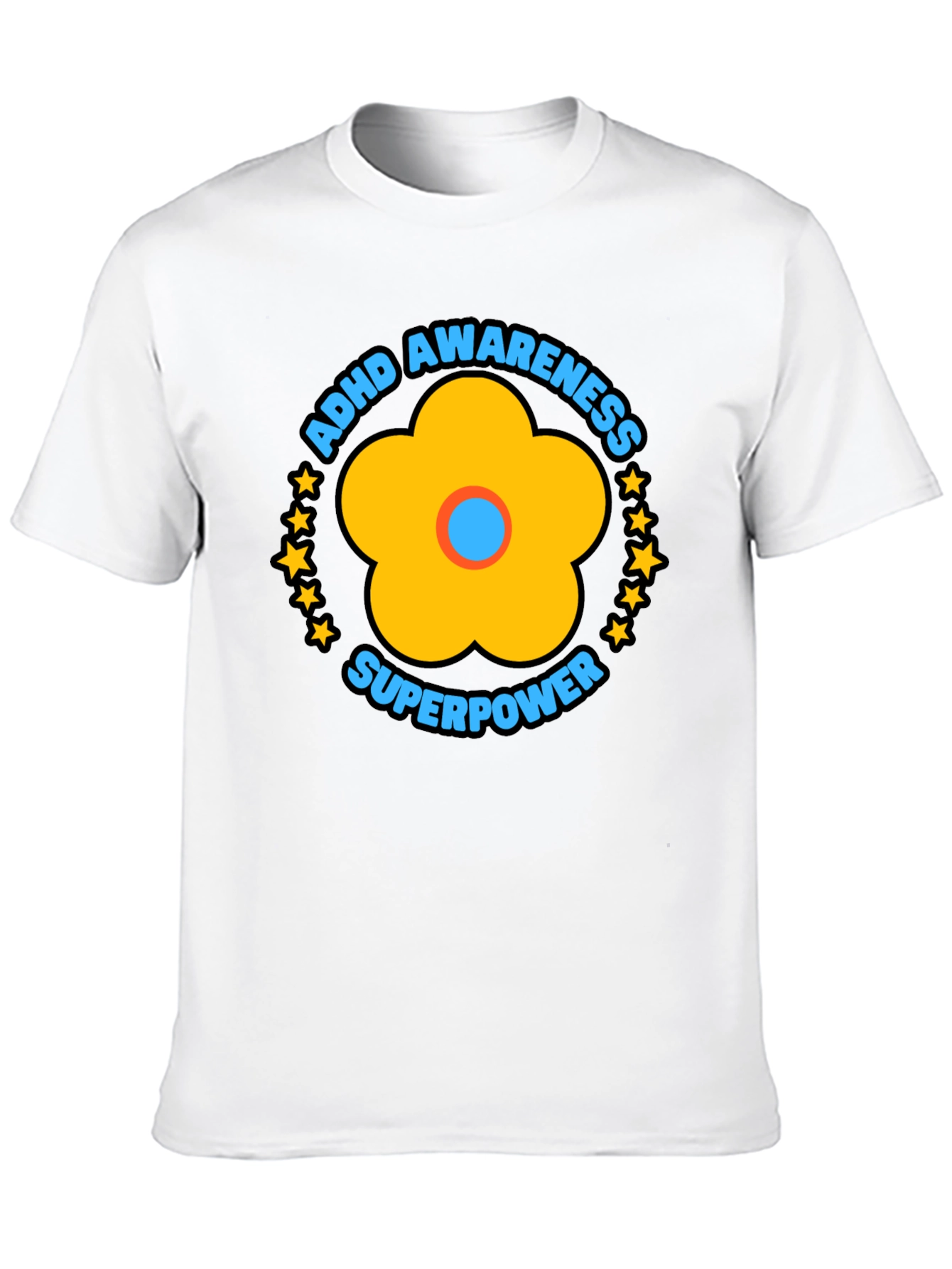 ADHD Awareness Superpower Graphic T-Shirt