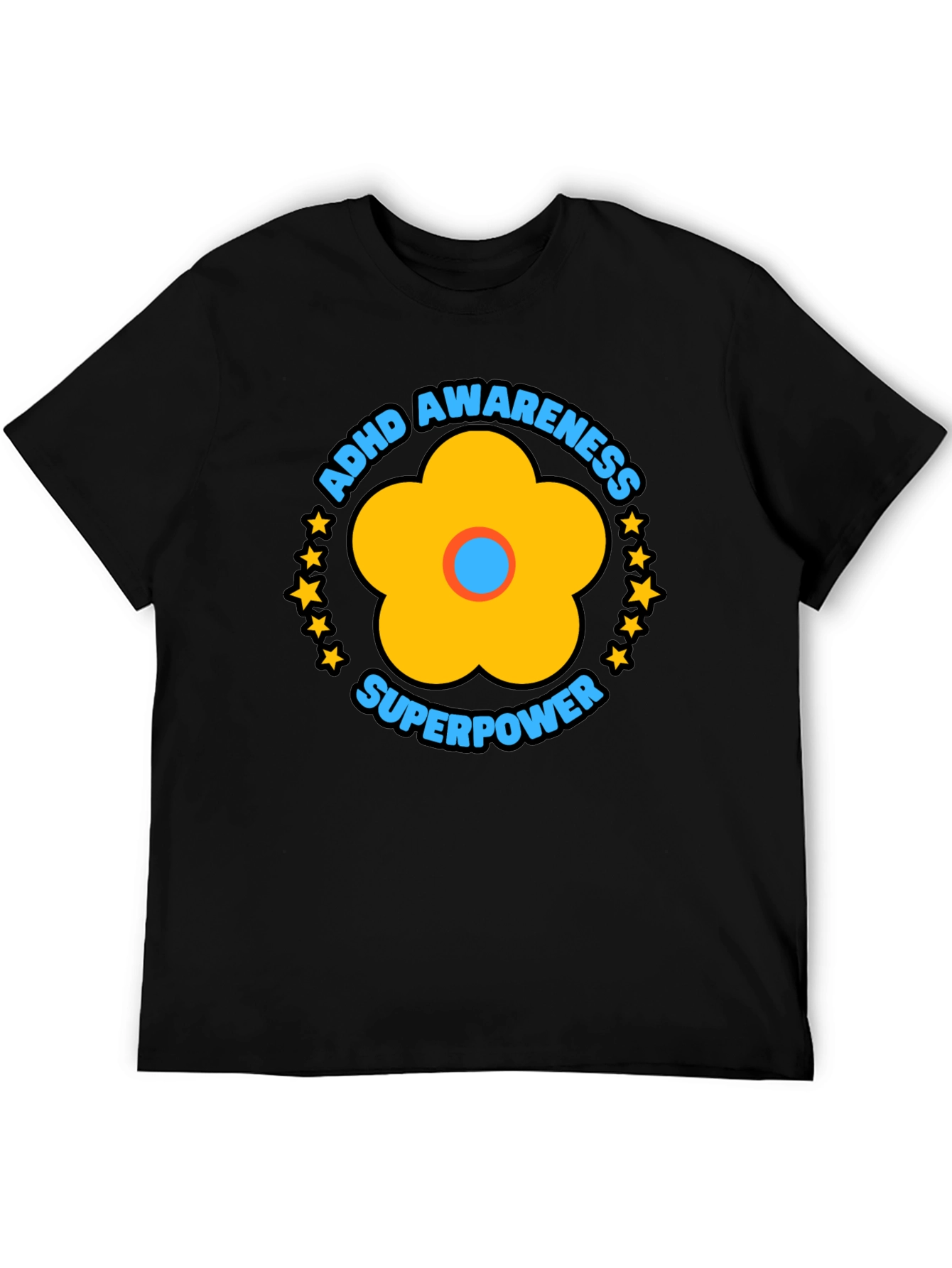 ADHD Awareness Superpower Graphic T-Shirt