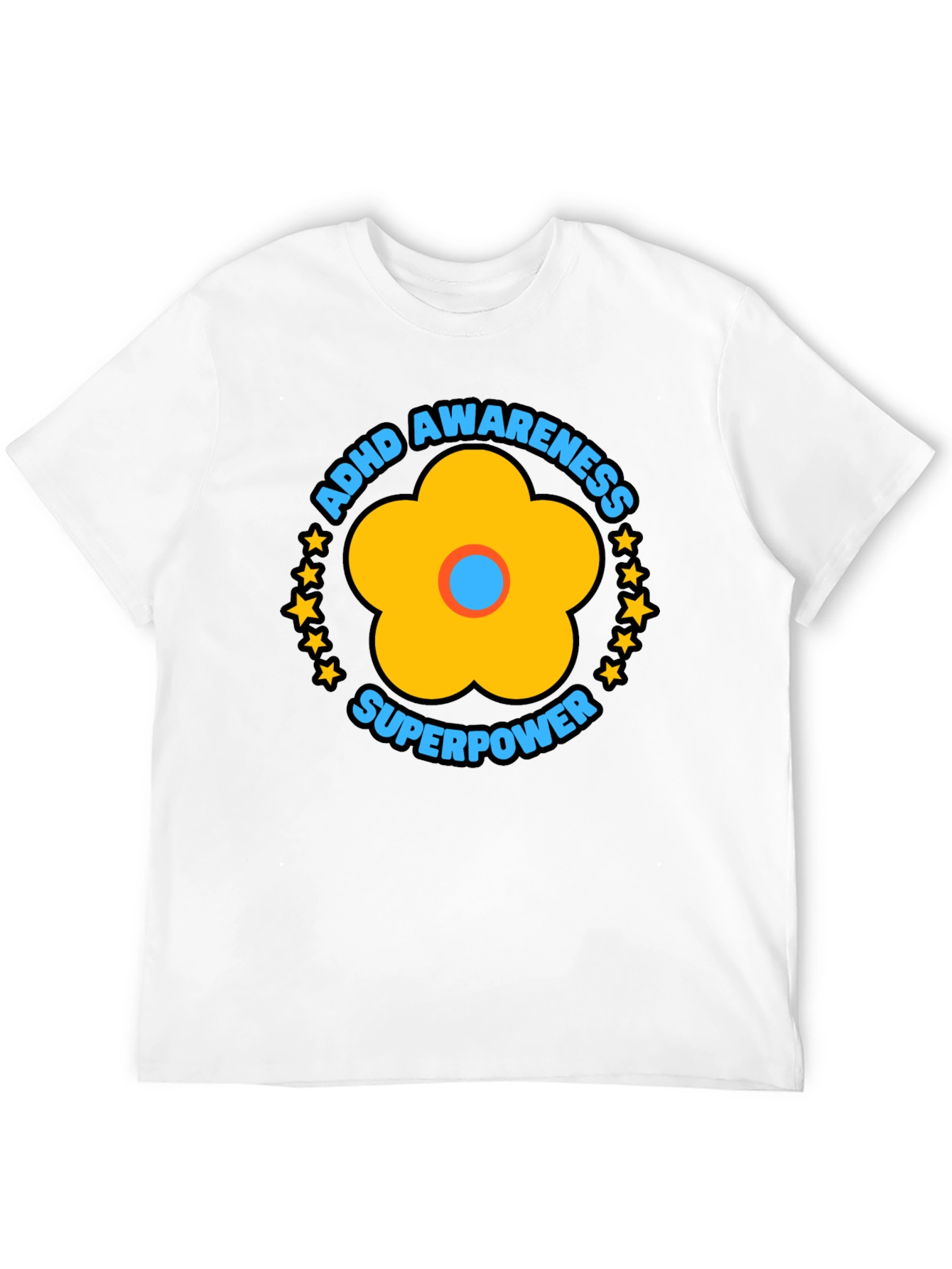 ADHD Awareness Superpower Graphic T-Shirt