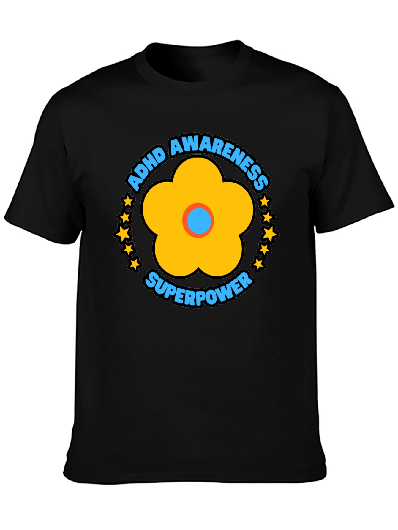 ADHD Awareness Superpower Graphic T-Shirt