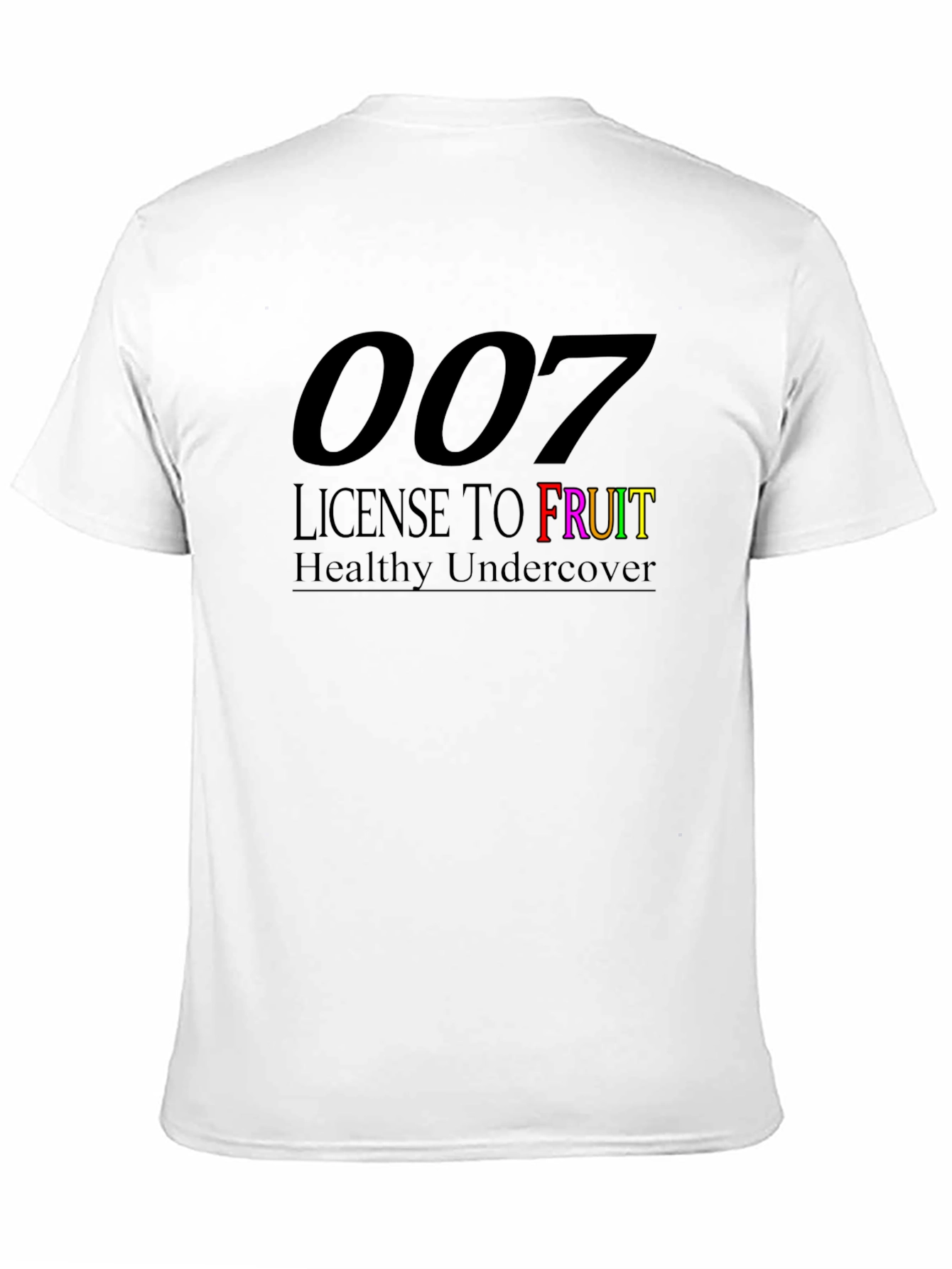 007 License To Fruit Black T-Shirt