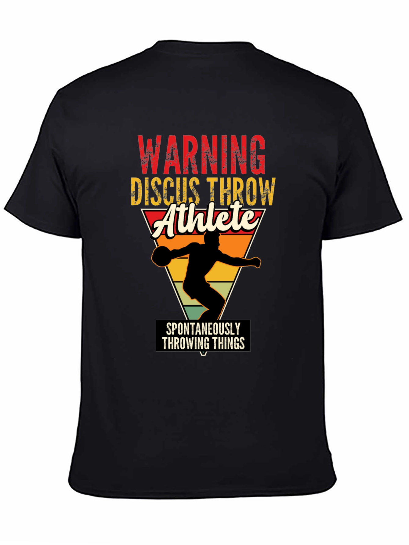Warning Discus Throw Athlete T-Shirt