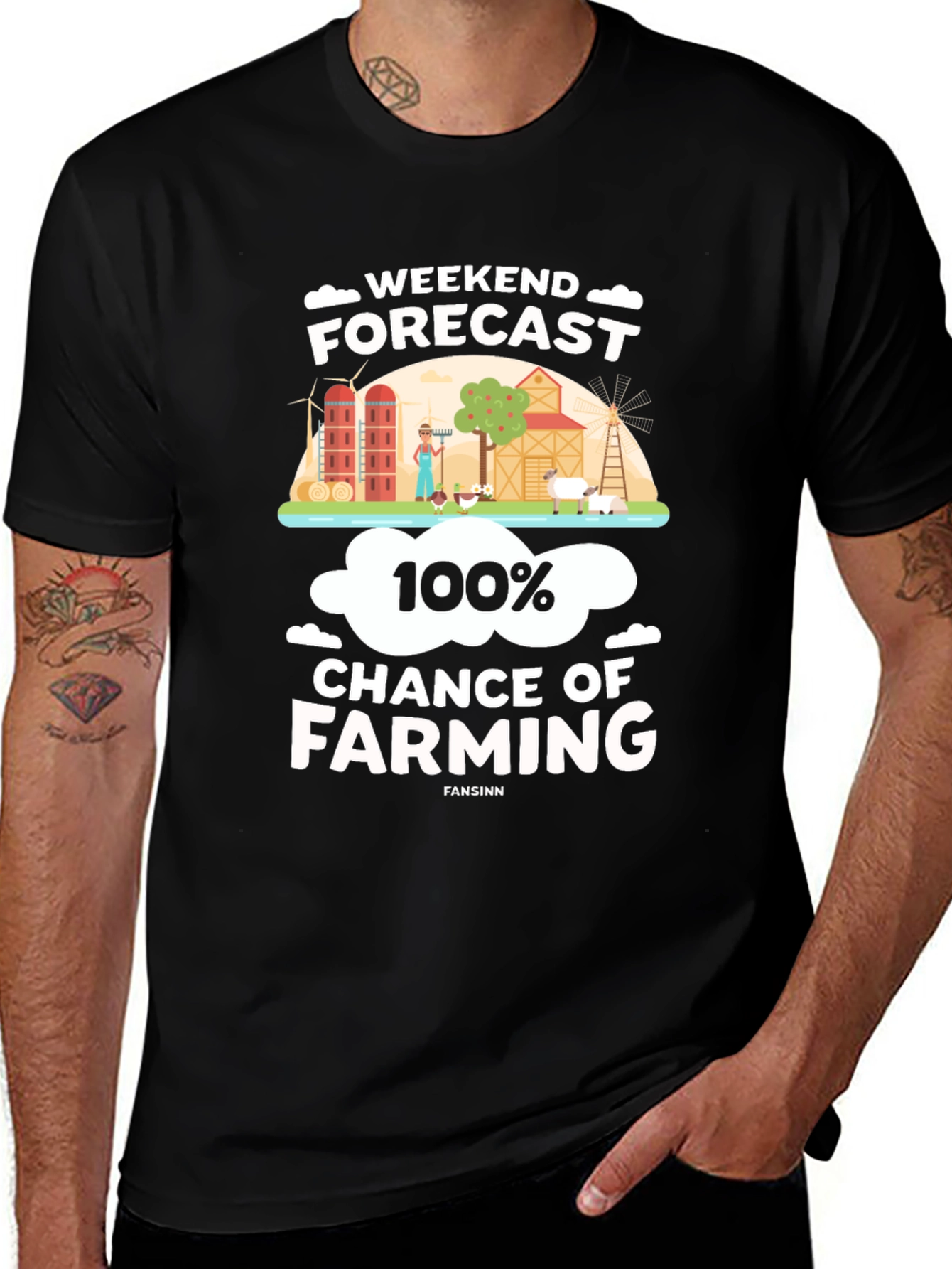 Weekend Forecast Farming T-Shirt