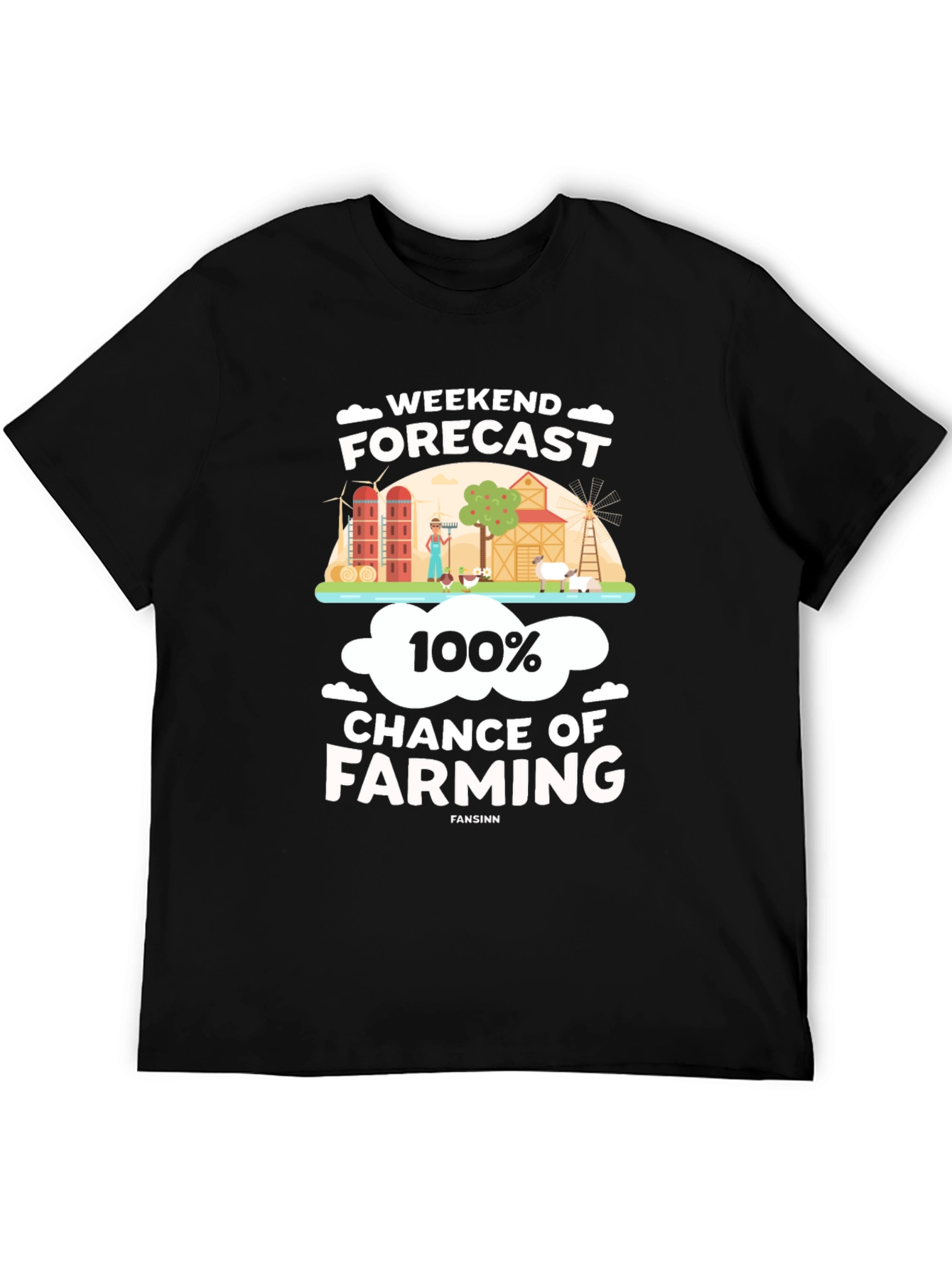 Weekend Forecast Farming T-Shirt