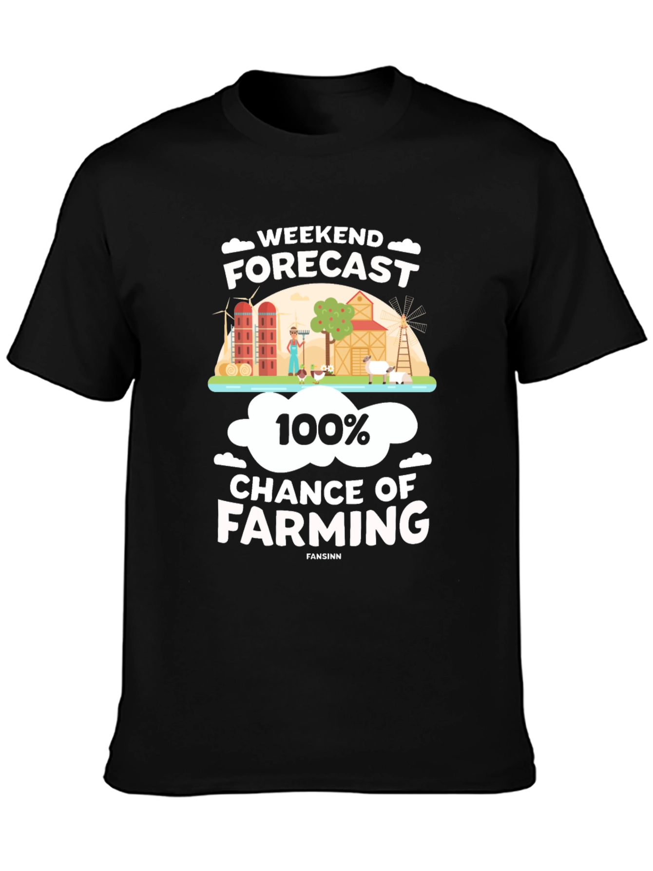 Weekend Forecast Farming T-Shirt