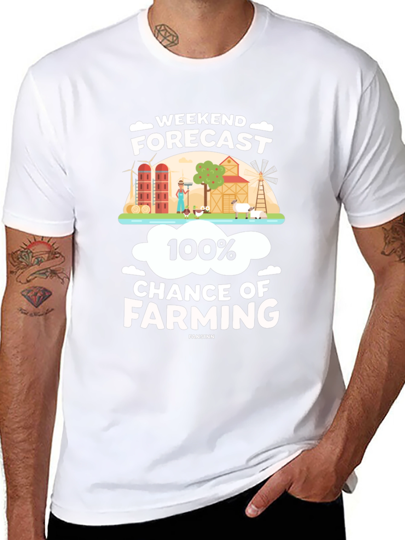 Weekend Forecast Farming T-Shirt