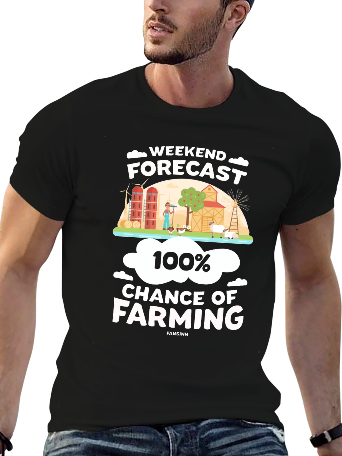 Weekend Forecast Farming T-Shirt