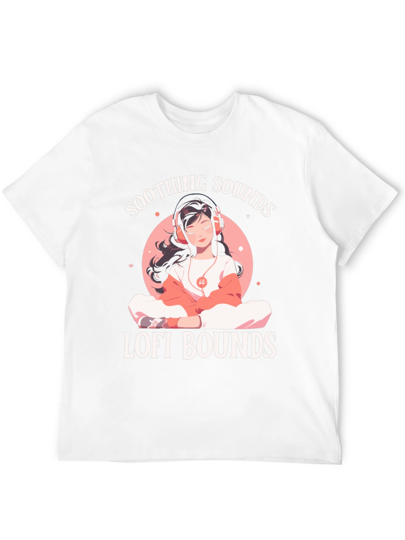 Soothing Sounds Lofi Bounds Black T-Shirt