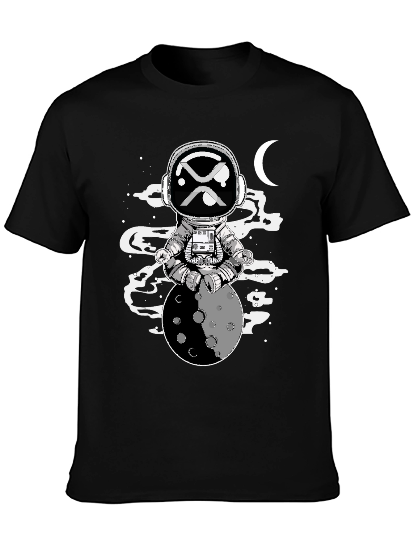Astronaut Moon T-Shirt - Ripple XRP Crypto