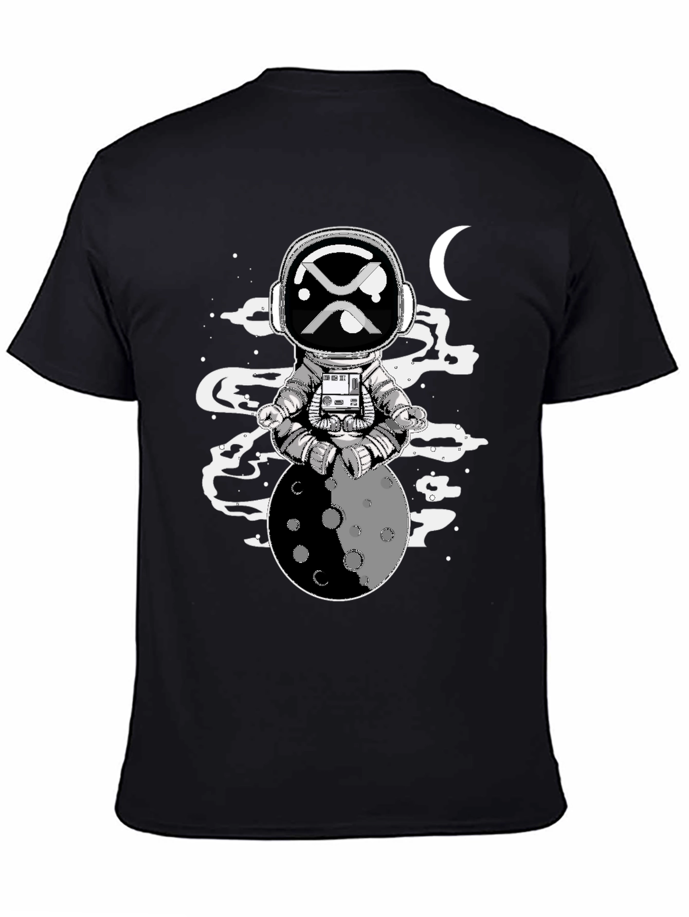 Astronaut Moon T-Shirt - Ripple XRP Crypto